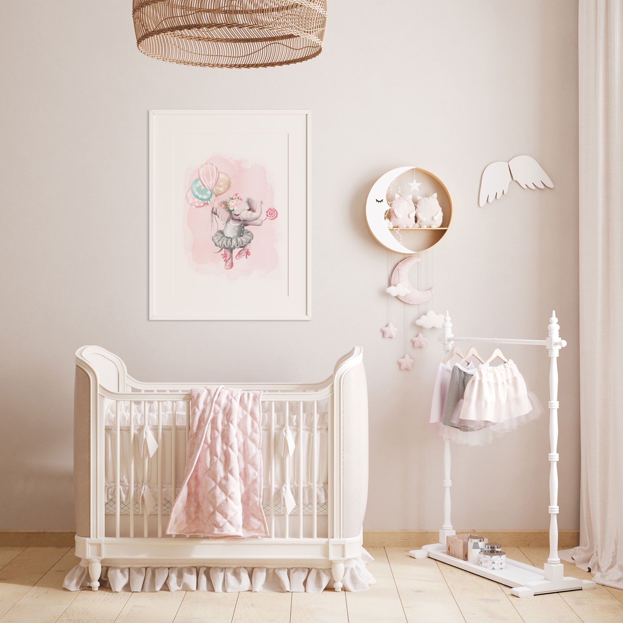 Ballerina Elephant Print