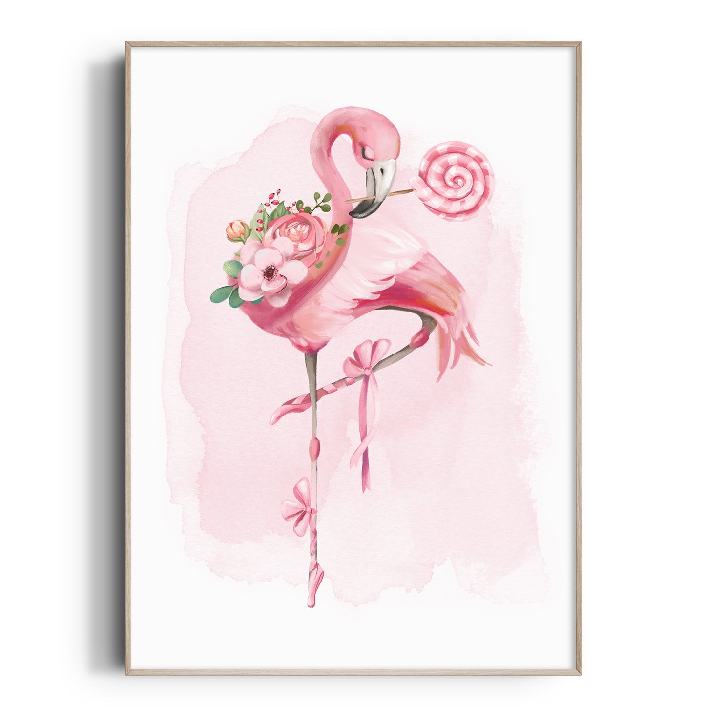 Ballerina Flamingo Print