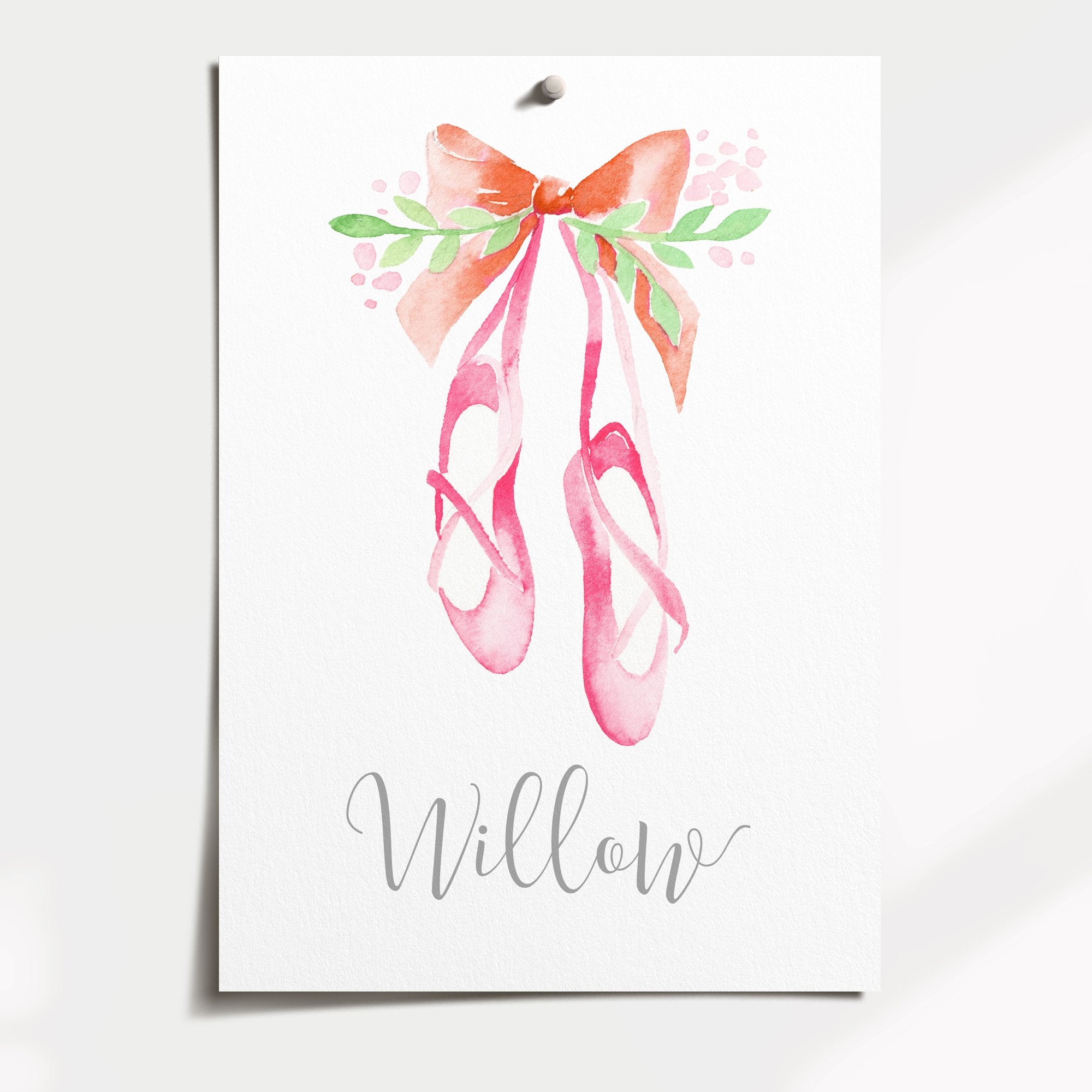 Ballerinas & Name Print