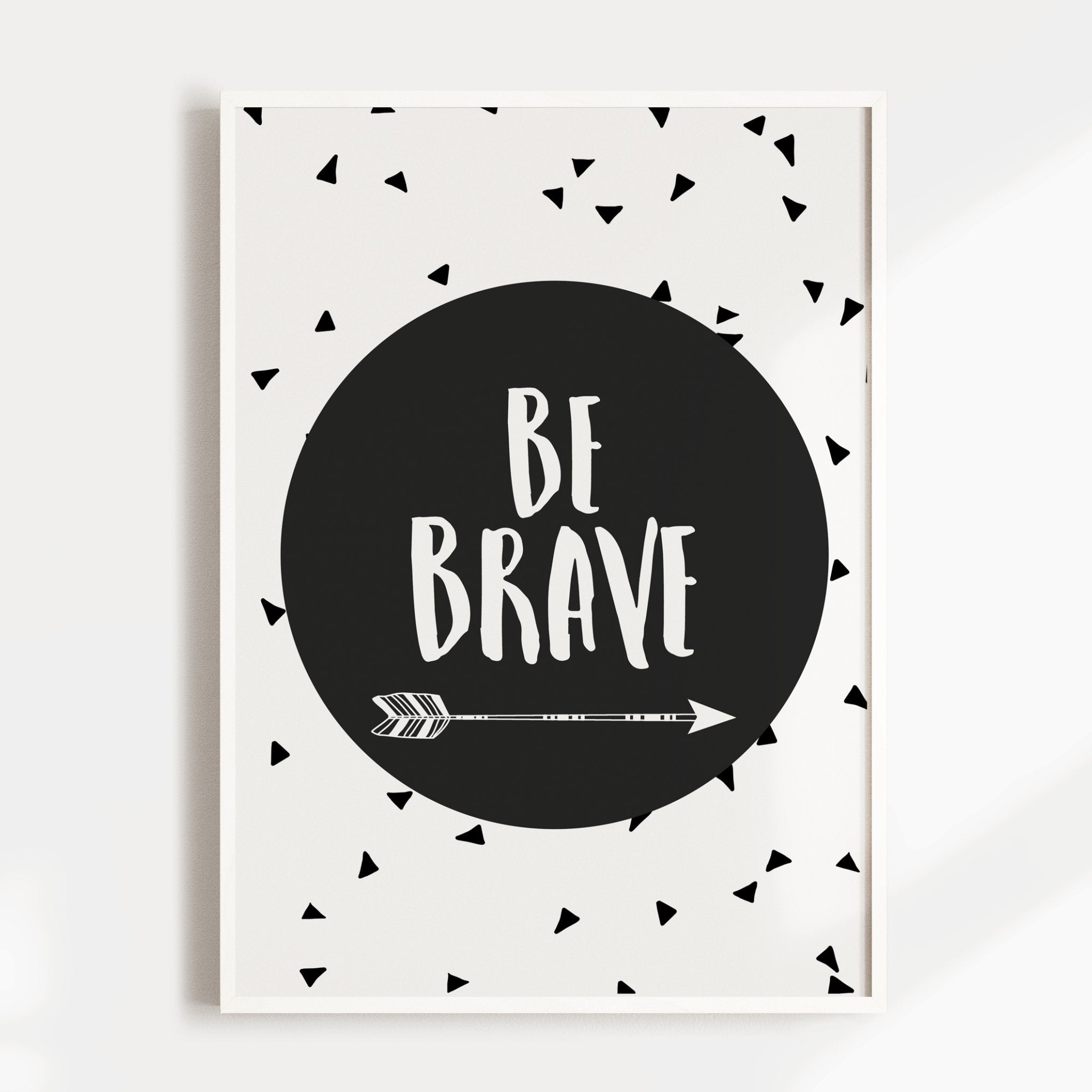 Be Brave Circle Print