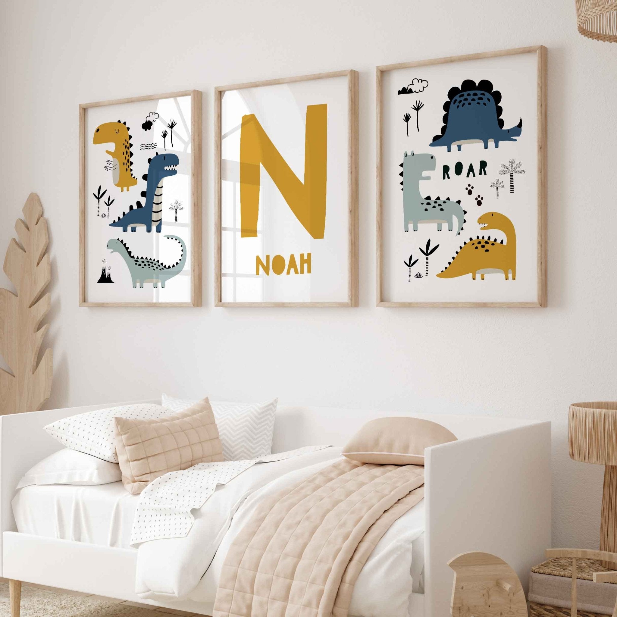Name & Dinosaur Prints