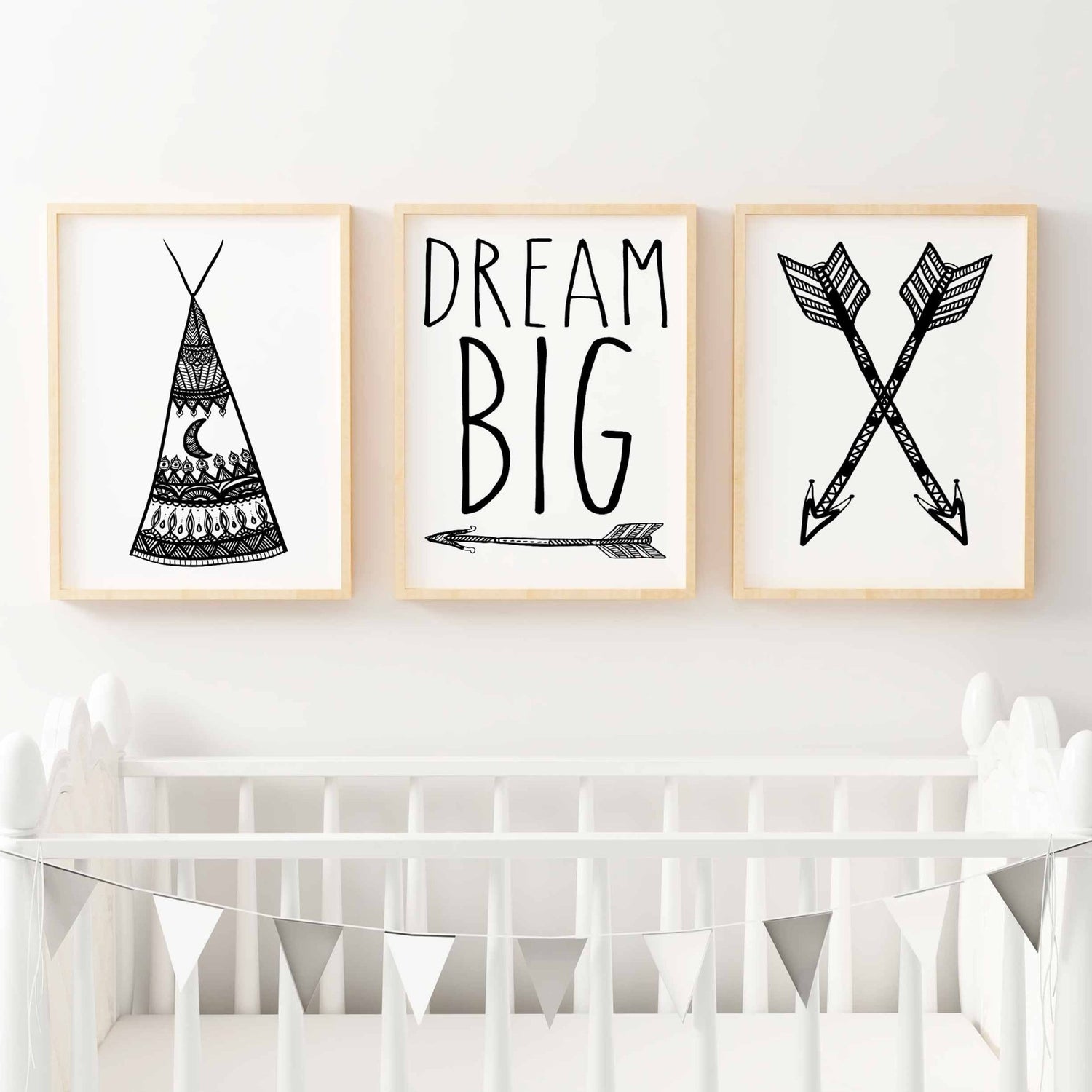 Boho Arrows, Teepee & Dream Big Prints