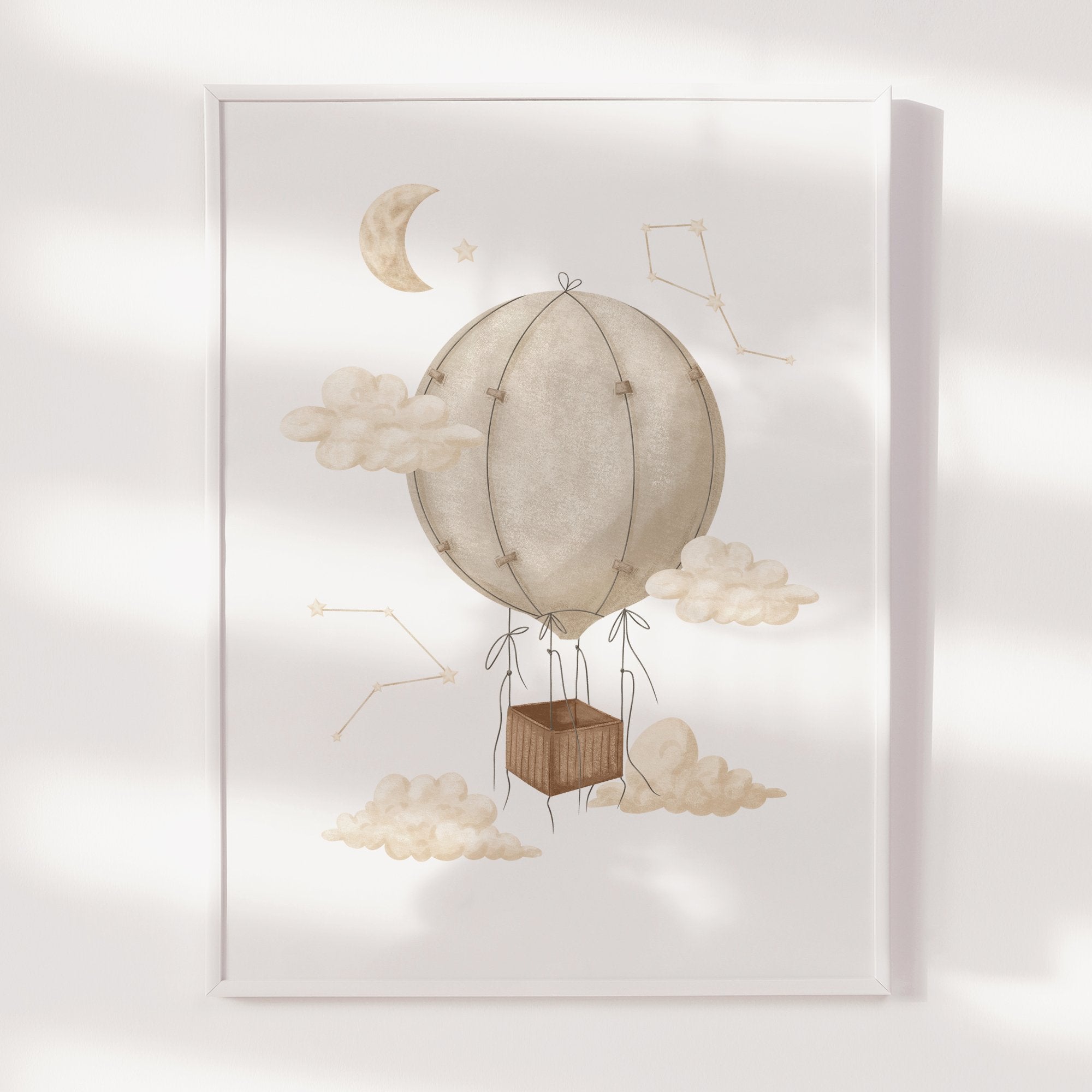 Boho Hot Air Balloon Print