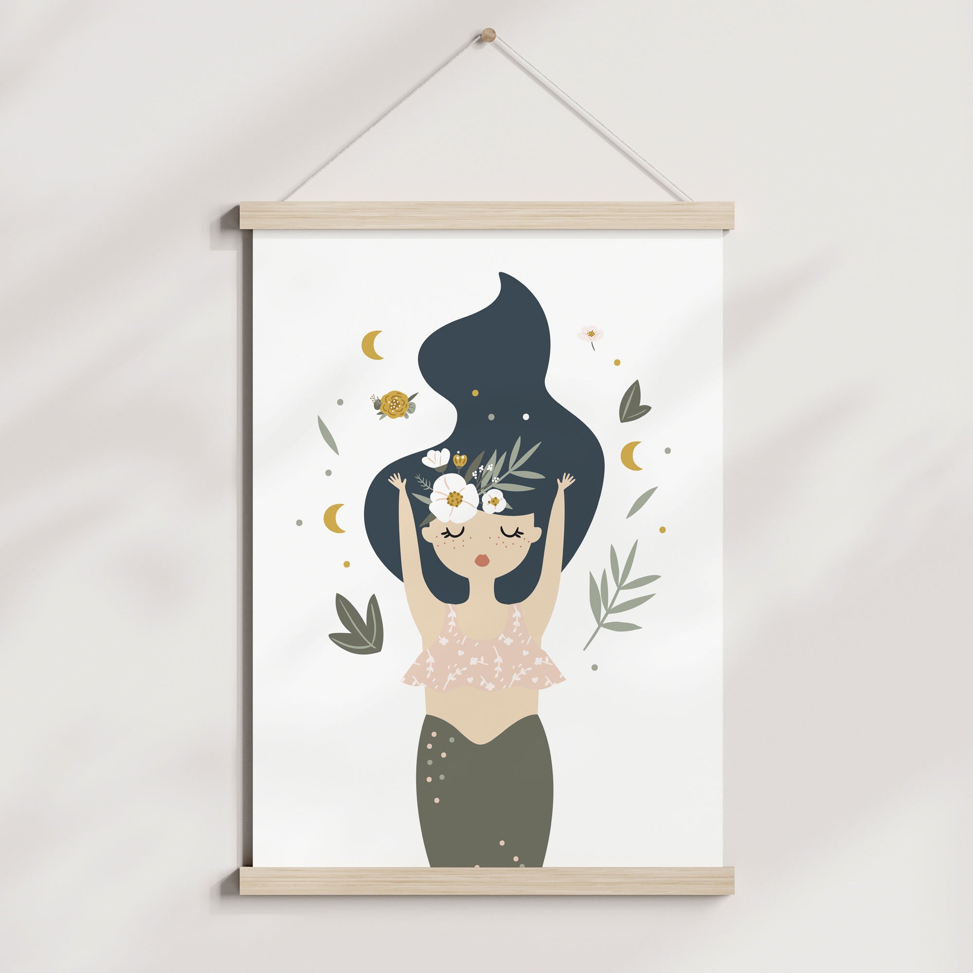 Boho Mermaid Print