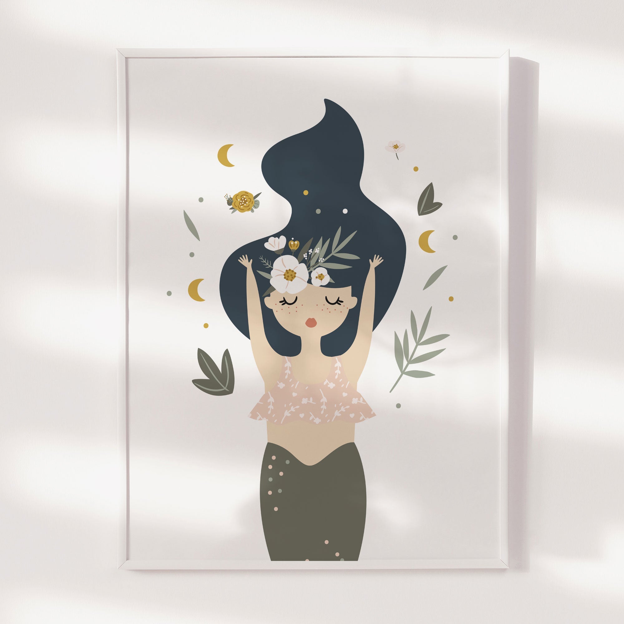 Boho Mermaid Print