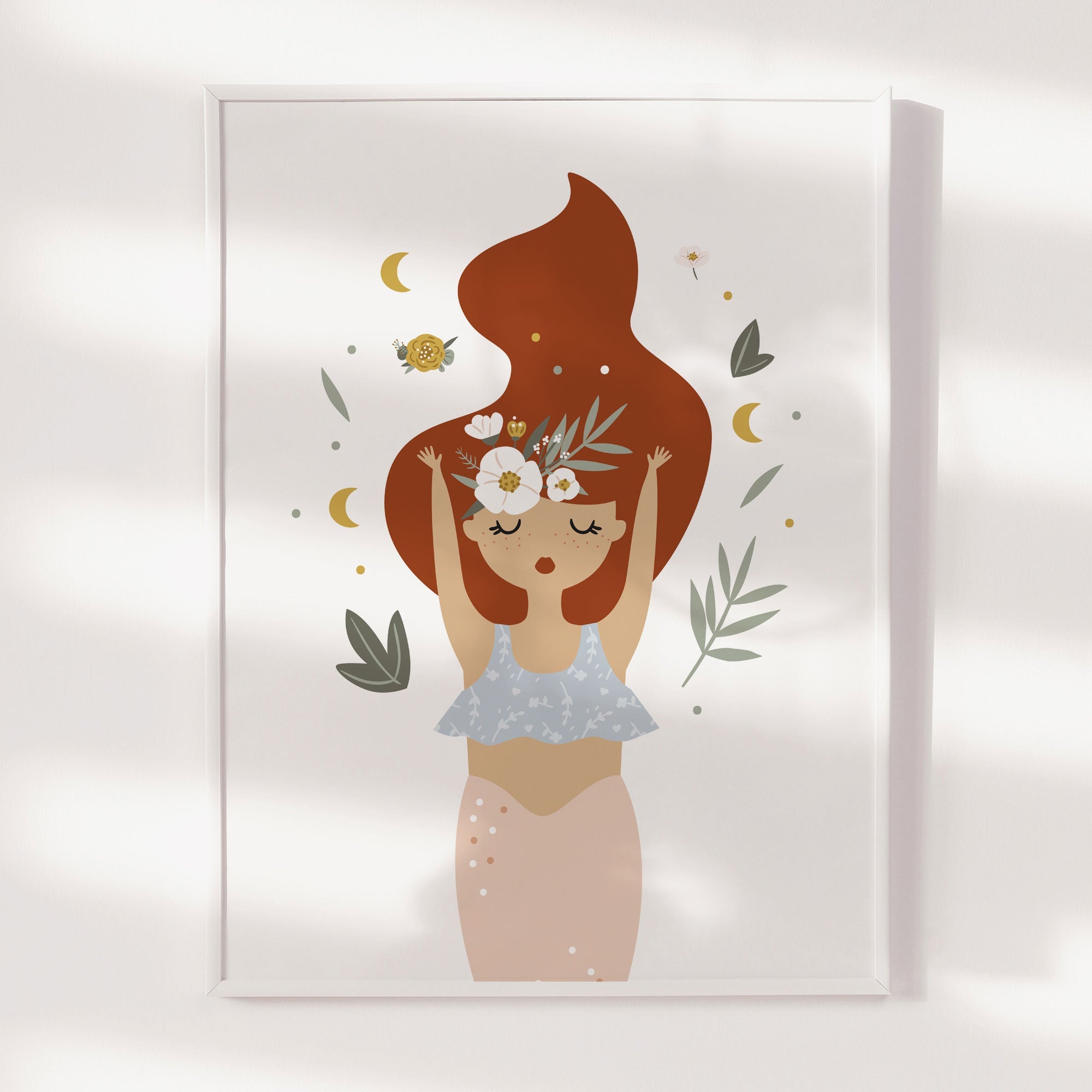 Boho Mermaid Print