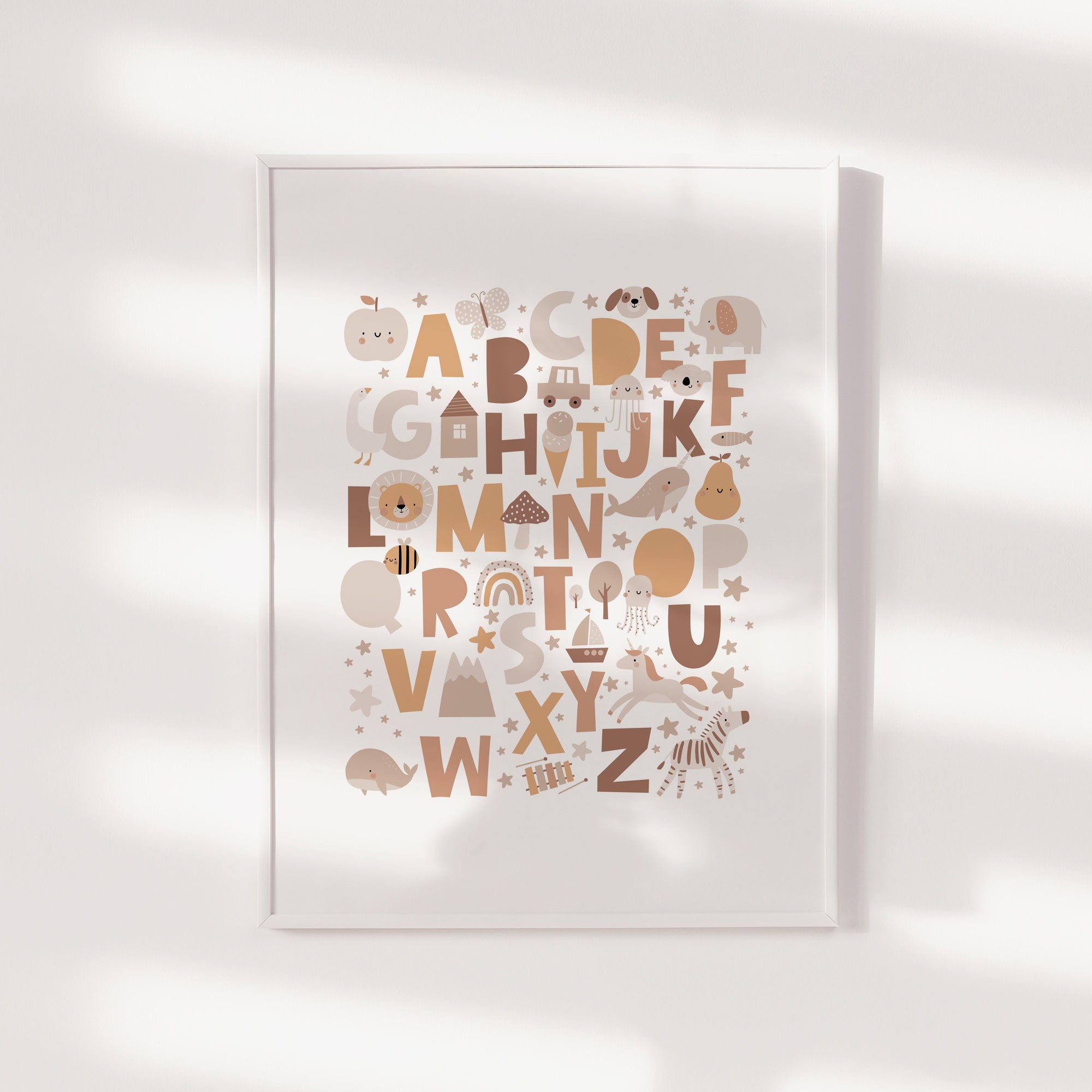 Muted Alphabet Print