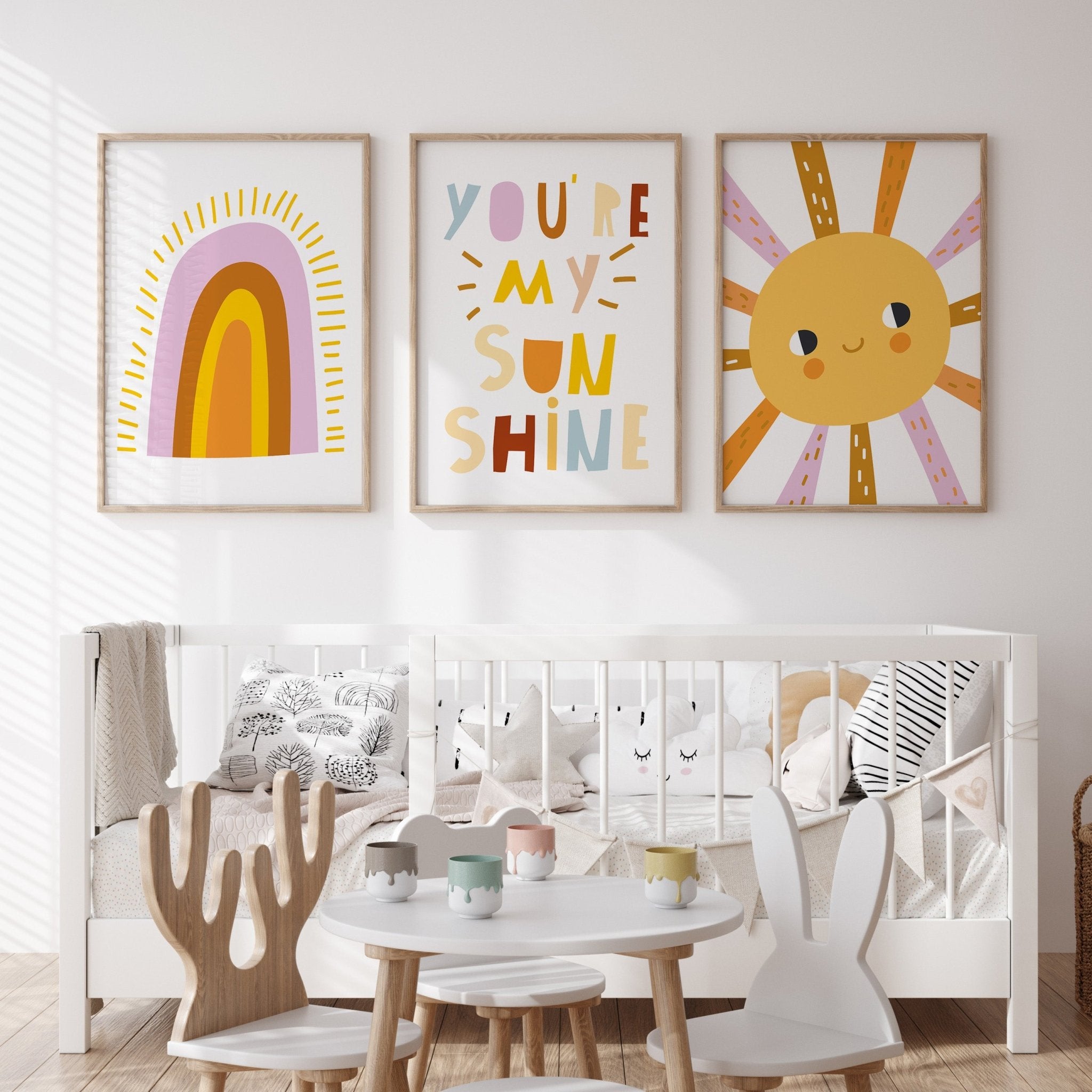 Boho Sunburst, Rainbow & Sunshine Prints