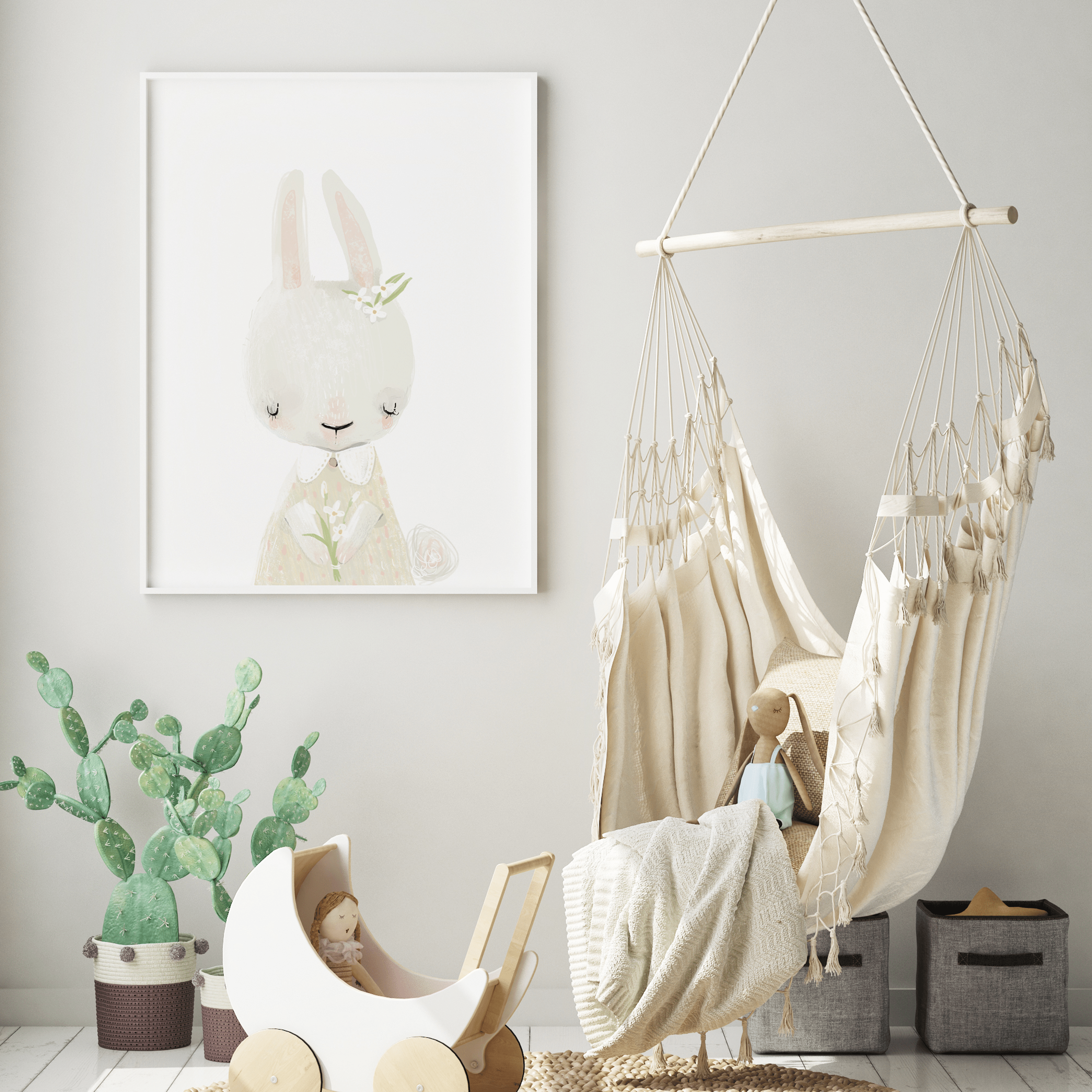 Little Miss Bunny Print