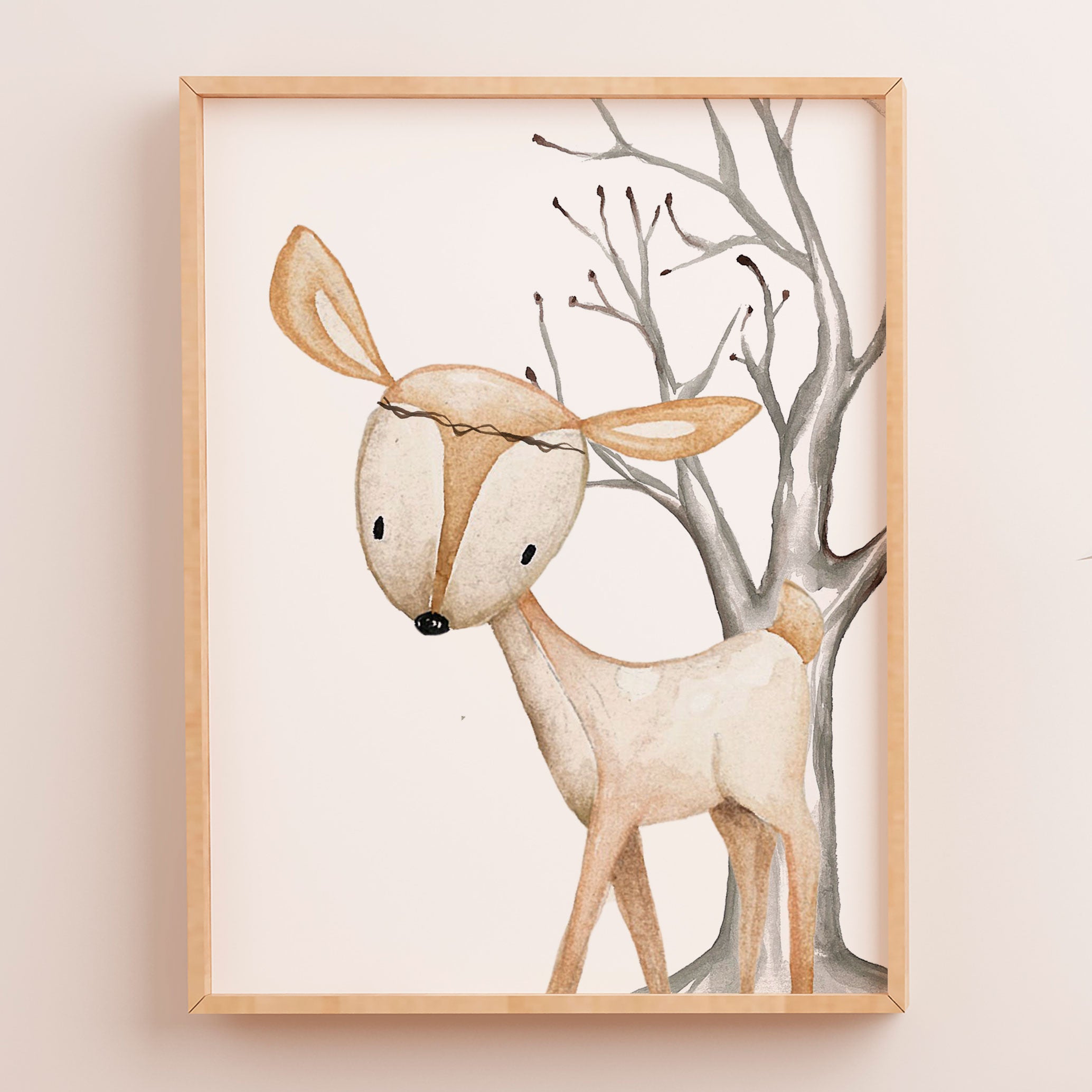 Woodland Deer Print