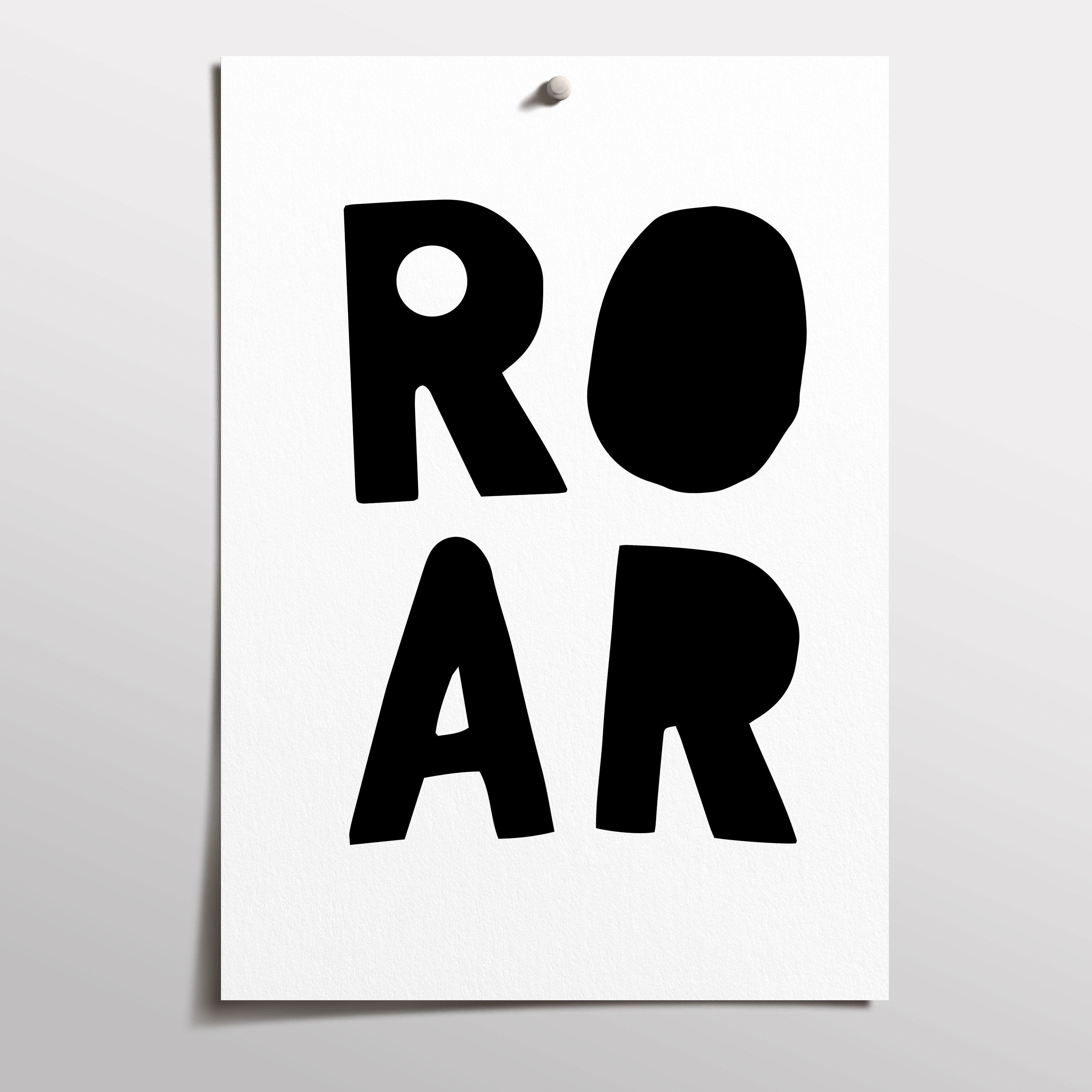 ROAR Dinosaur Print