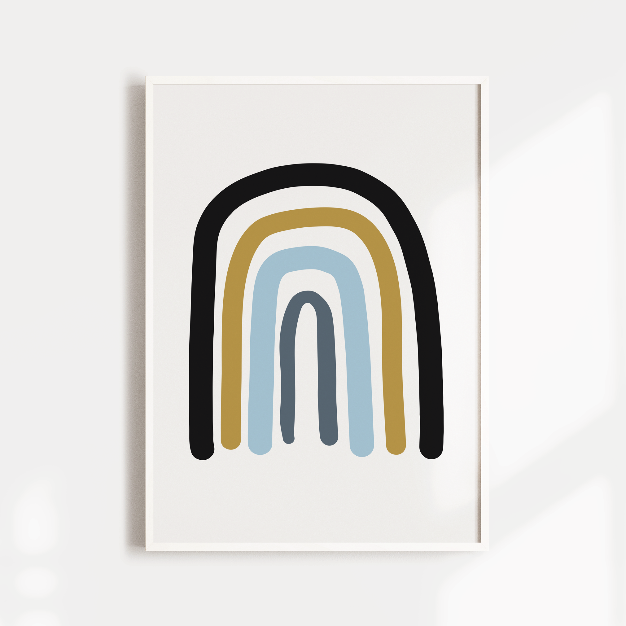 Rainbow Nursery Wall Aart Print