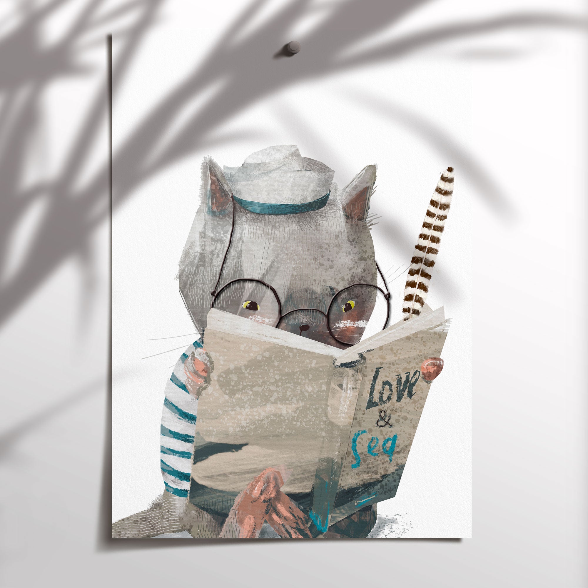 Wombat Sailor Print