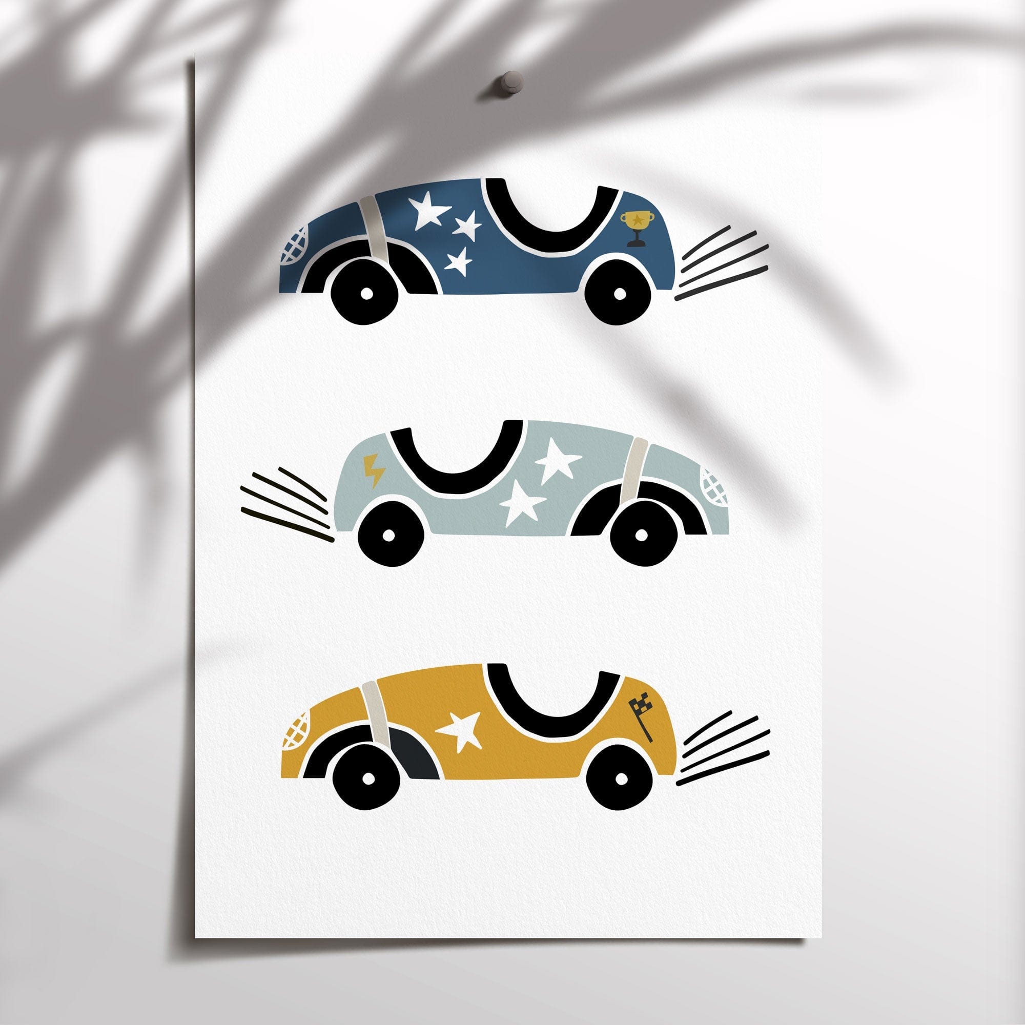 Racing Cars, Name & Alphabet Prints