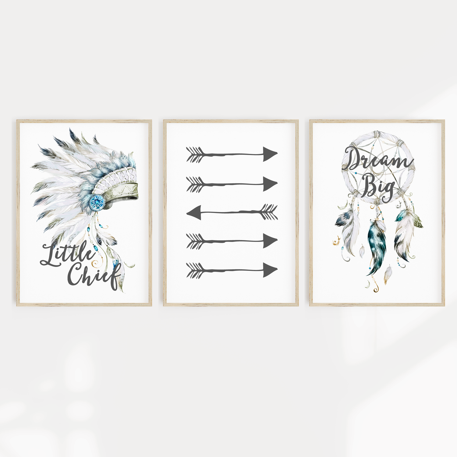 Tribal Headdress, Arrows & Dreamcatcher Prints