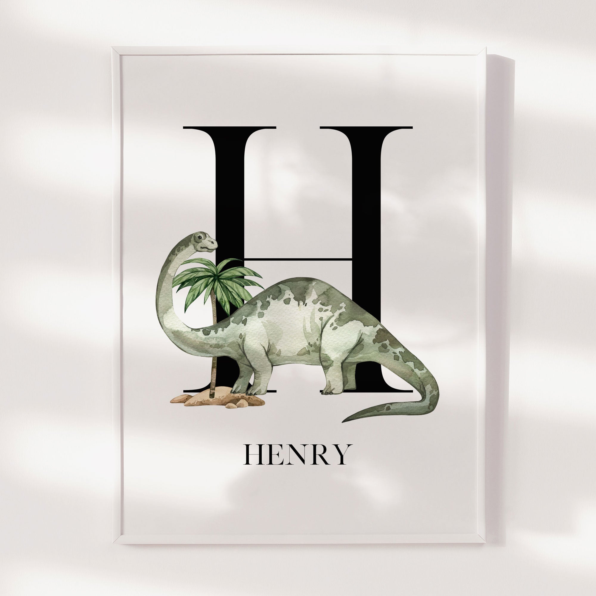 Brontosaurus Name Print