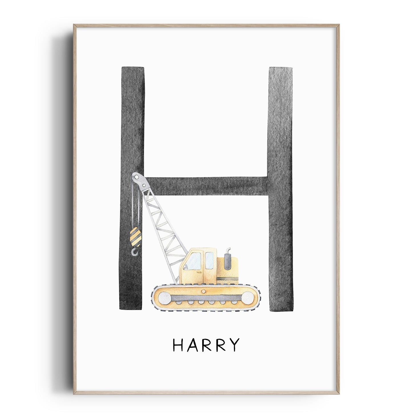 Crane Truck Name Print
