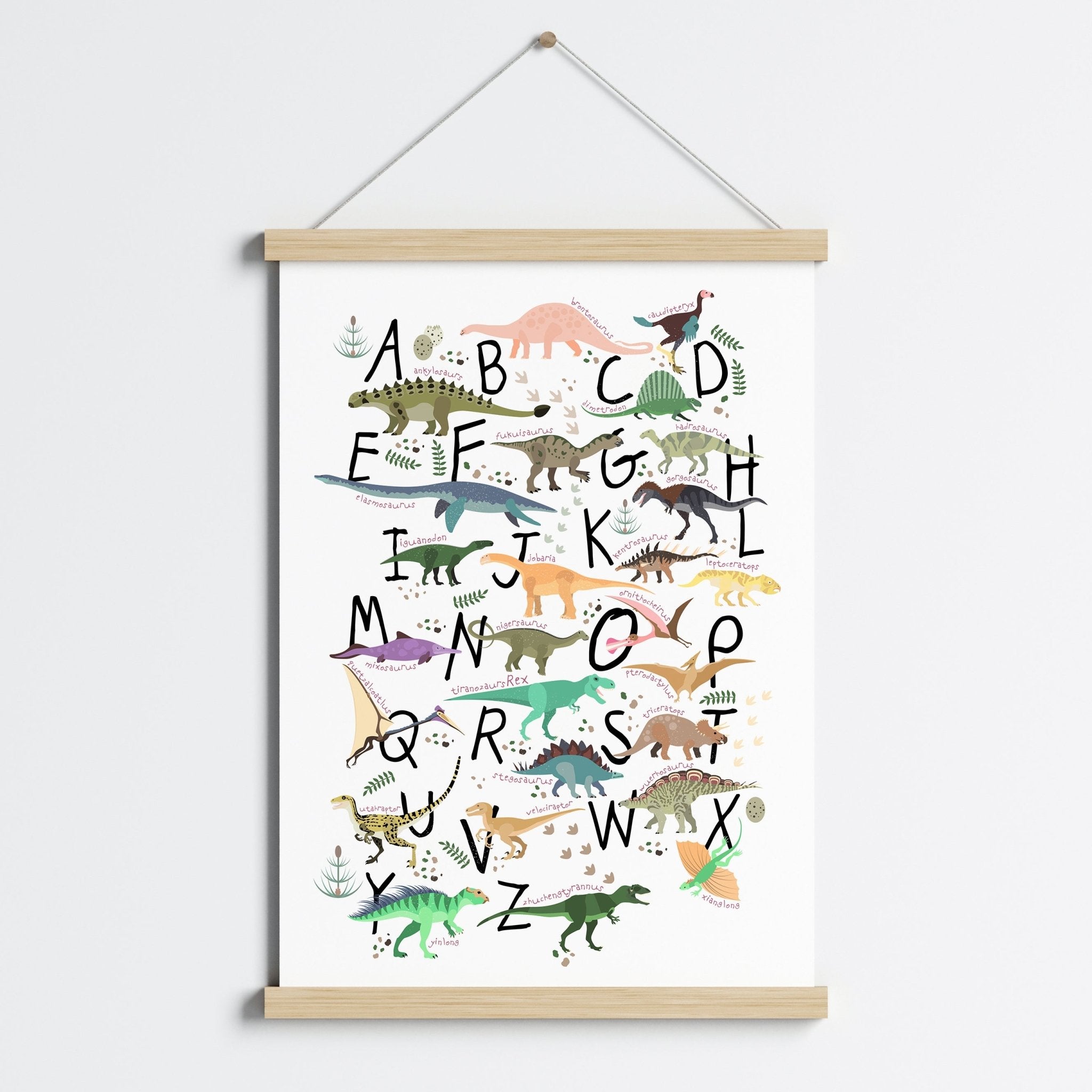 Dinosaur Alphabet Print