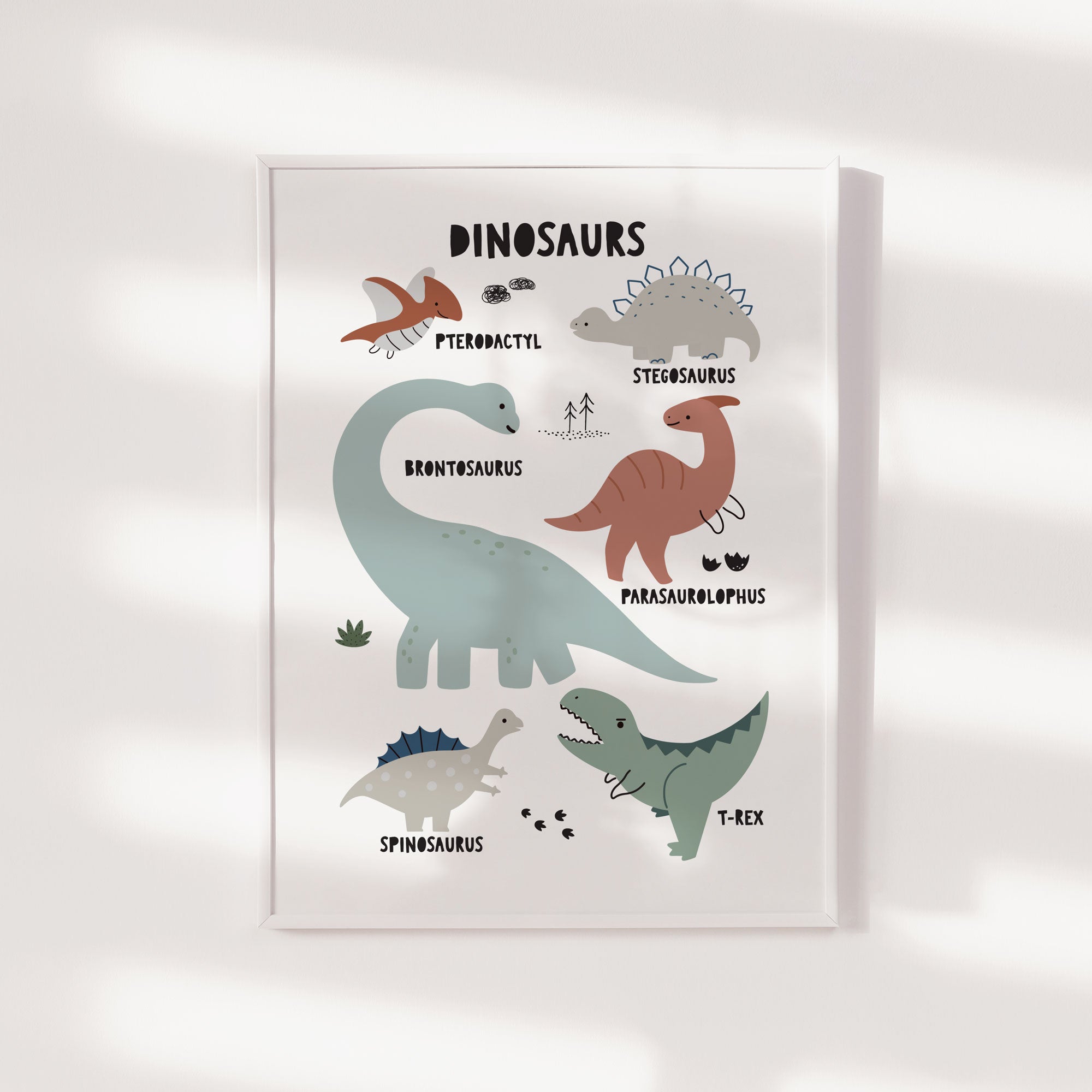 Dinosaur Chart Print