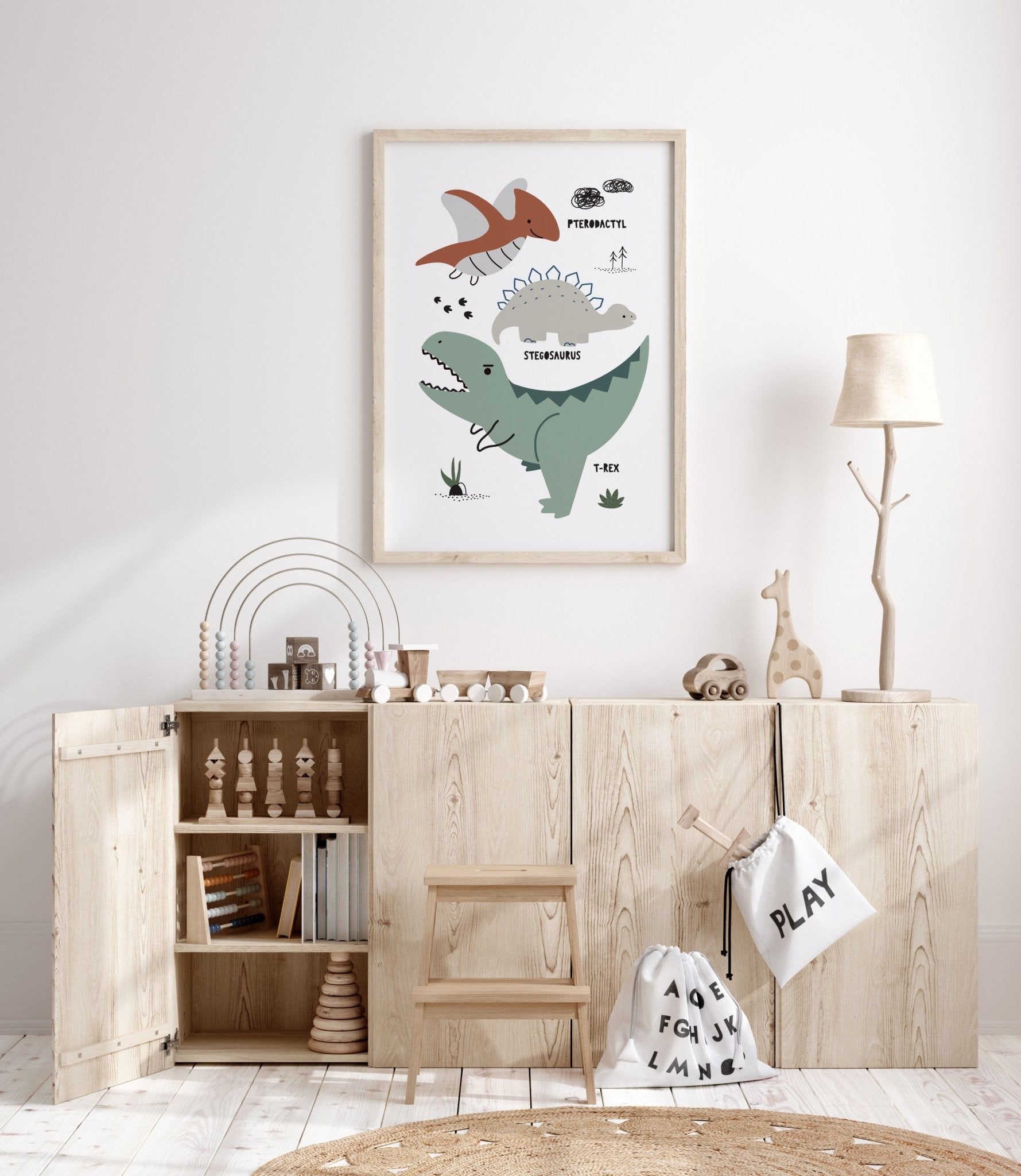Dinosaur Chart Print