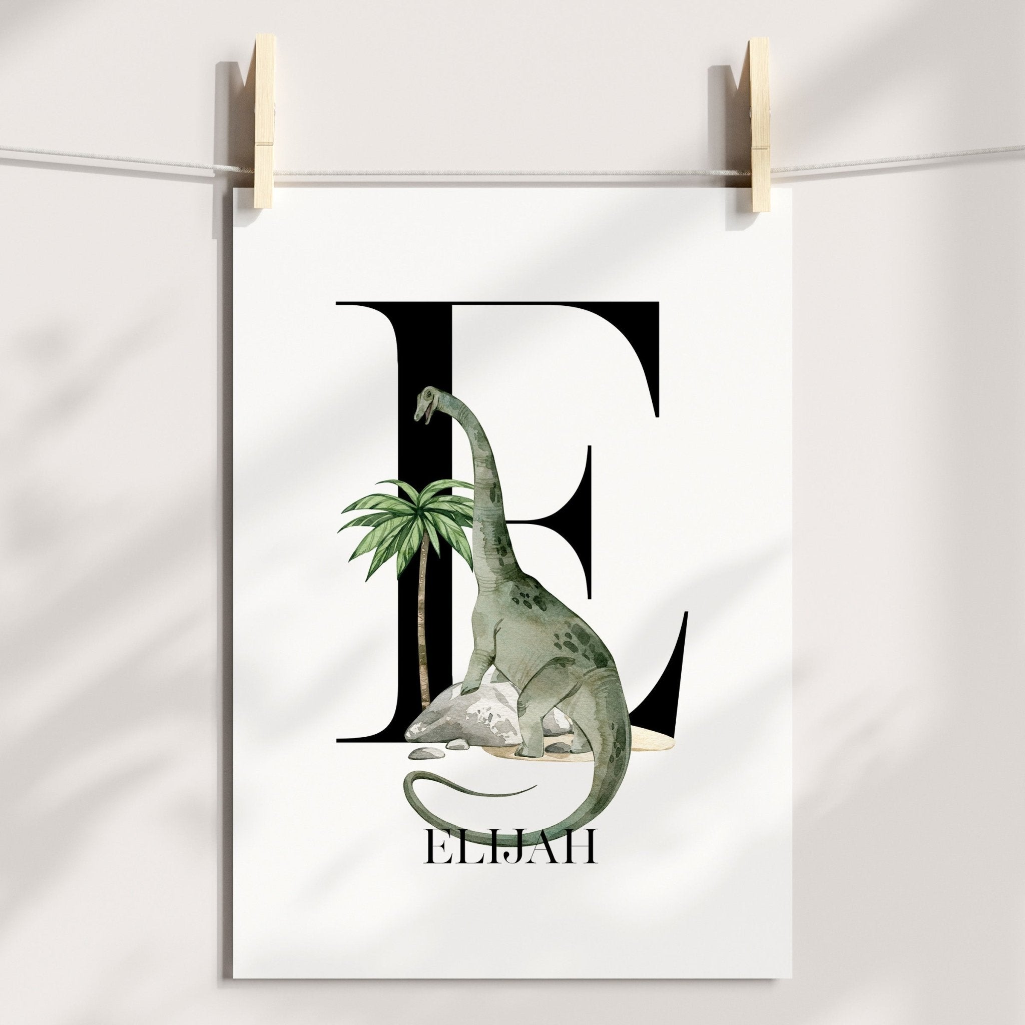 Dinosaur & Name Prints