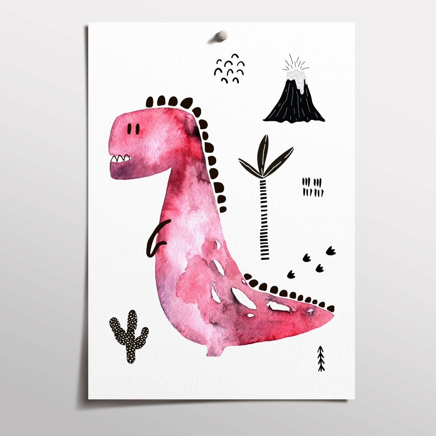 Dinosaurs & Name Print