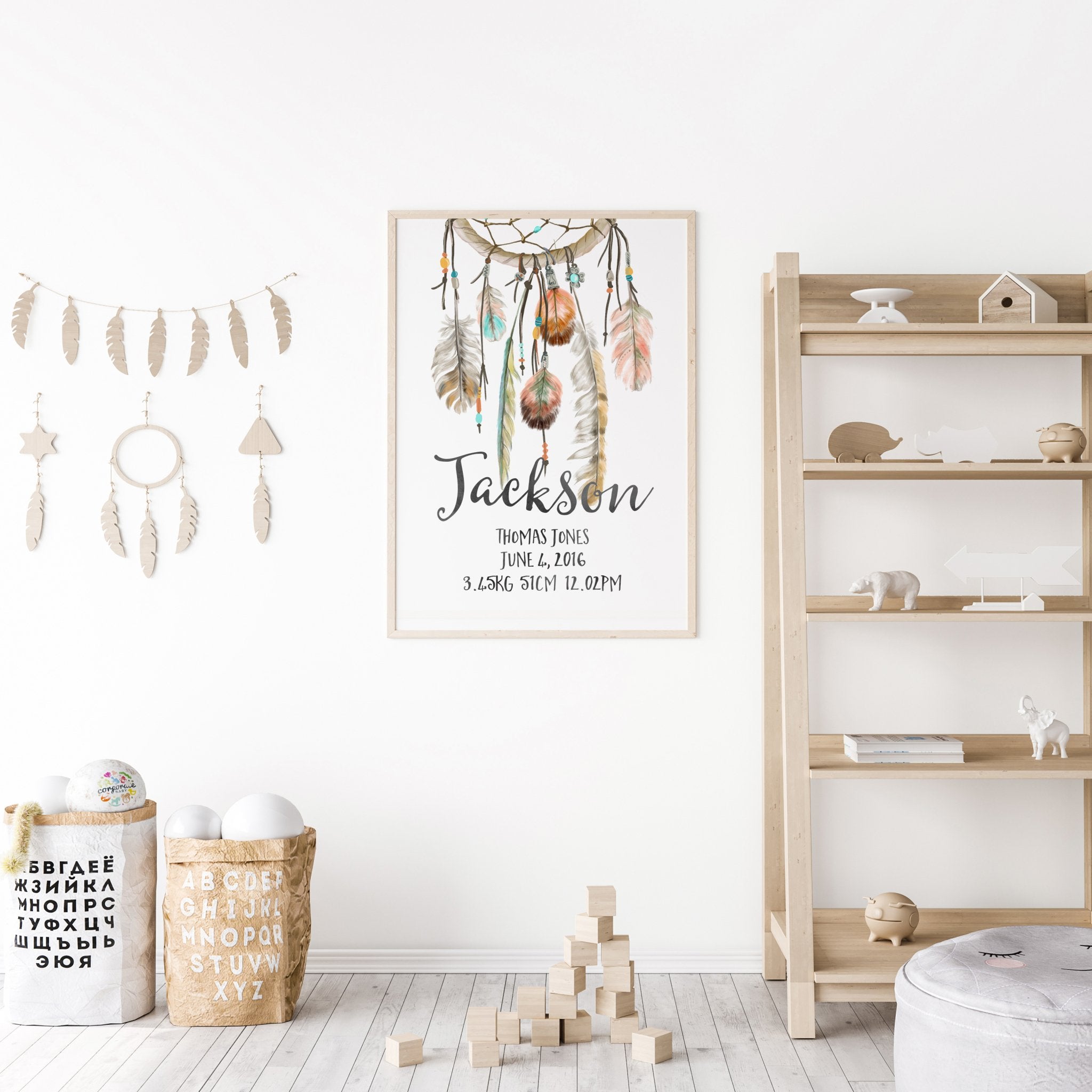 Dreamcatcher Birth Print