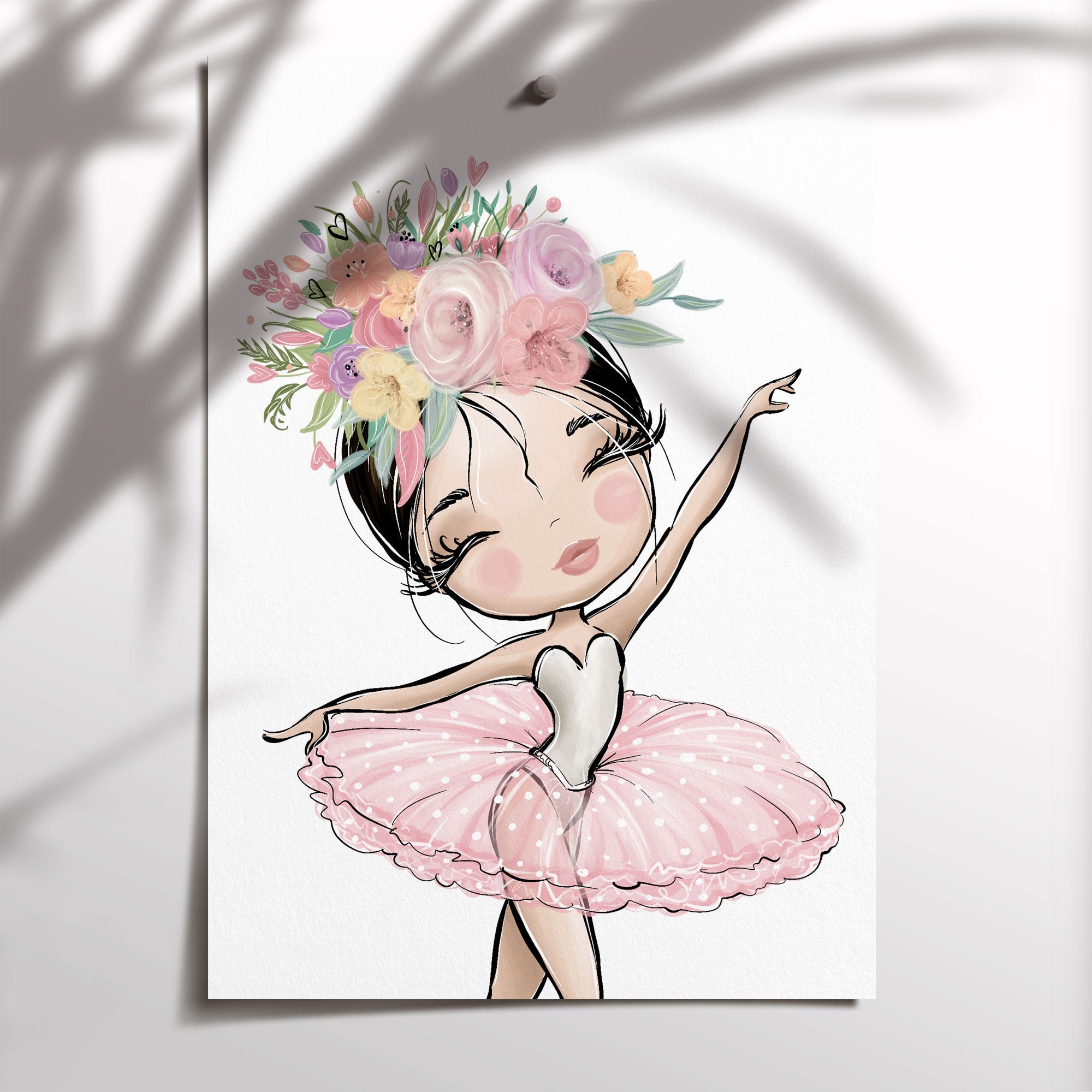 Floral Ballerina Print