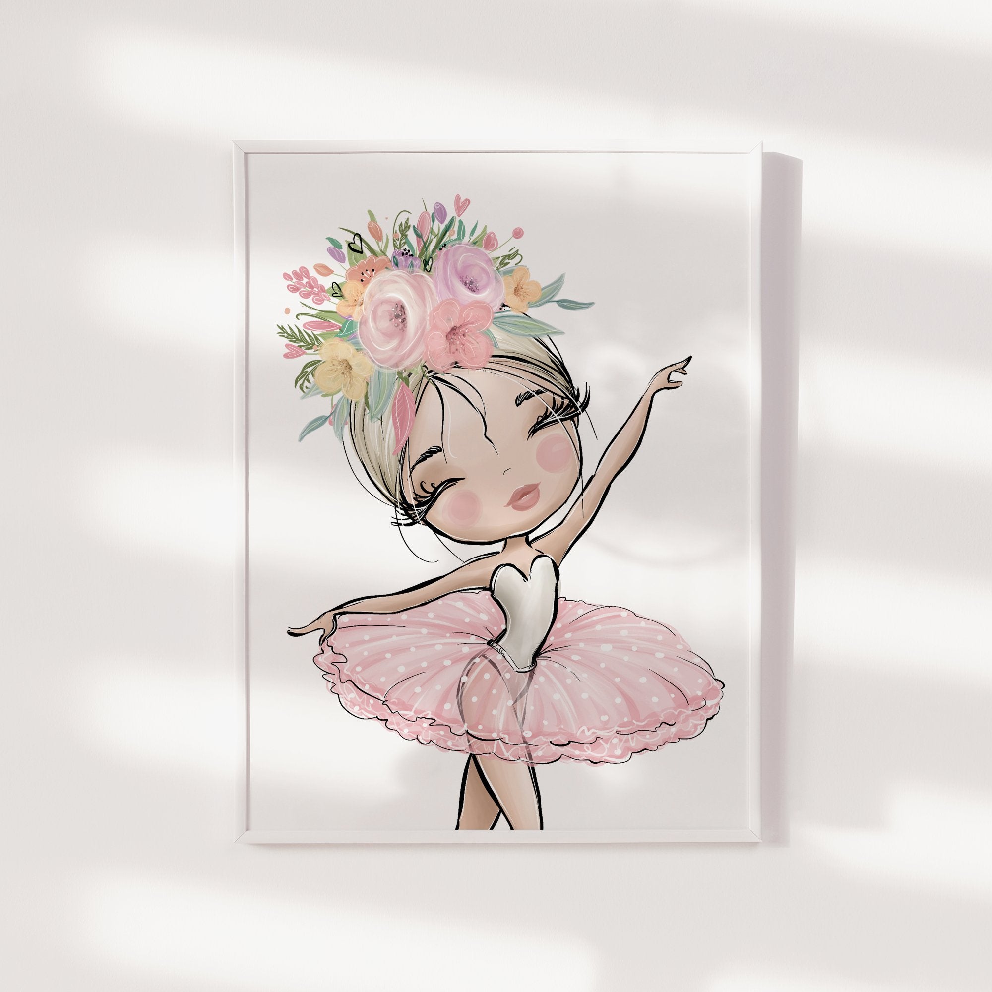 Floral Ballerina Print