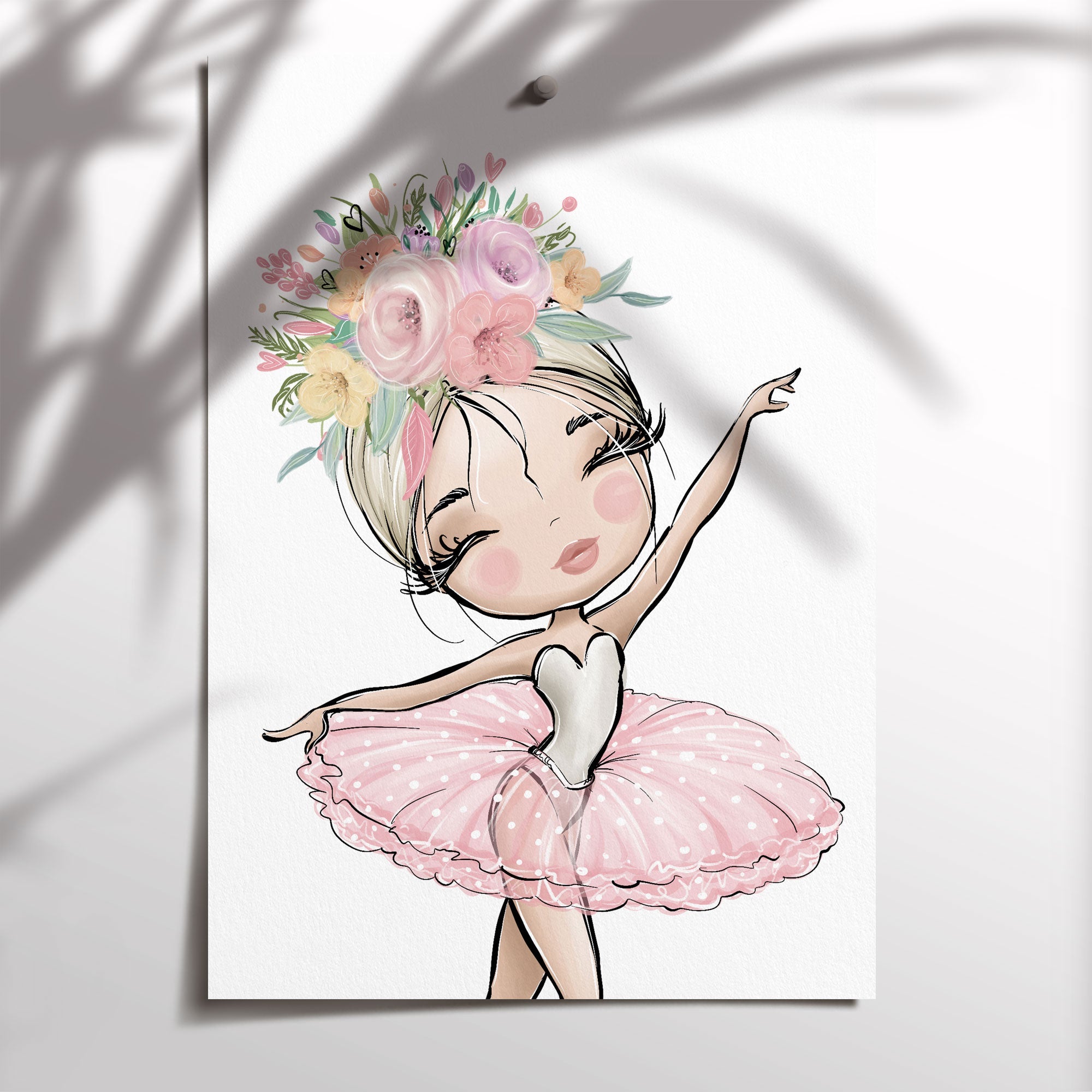 Floral Ballerina Print