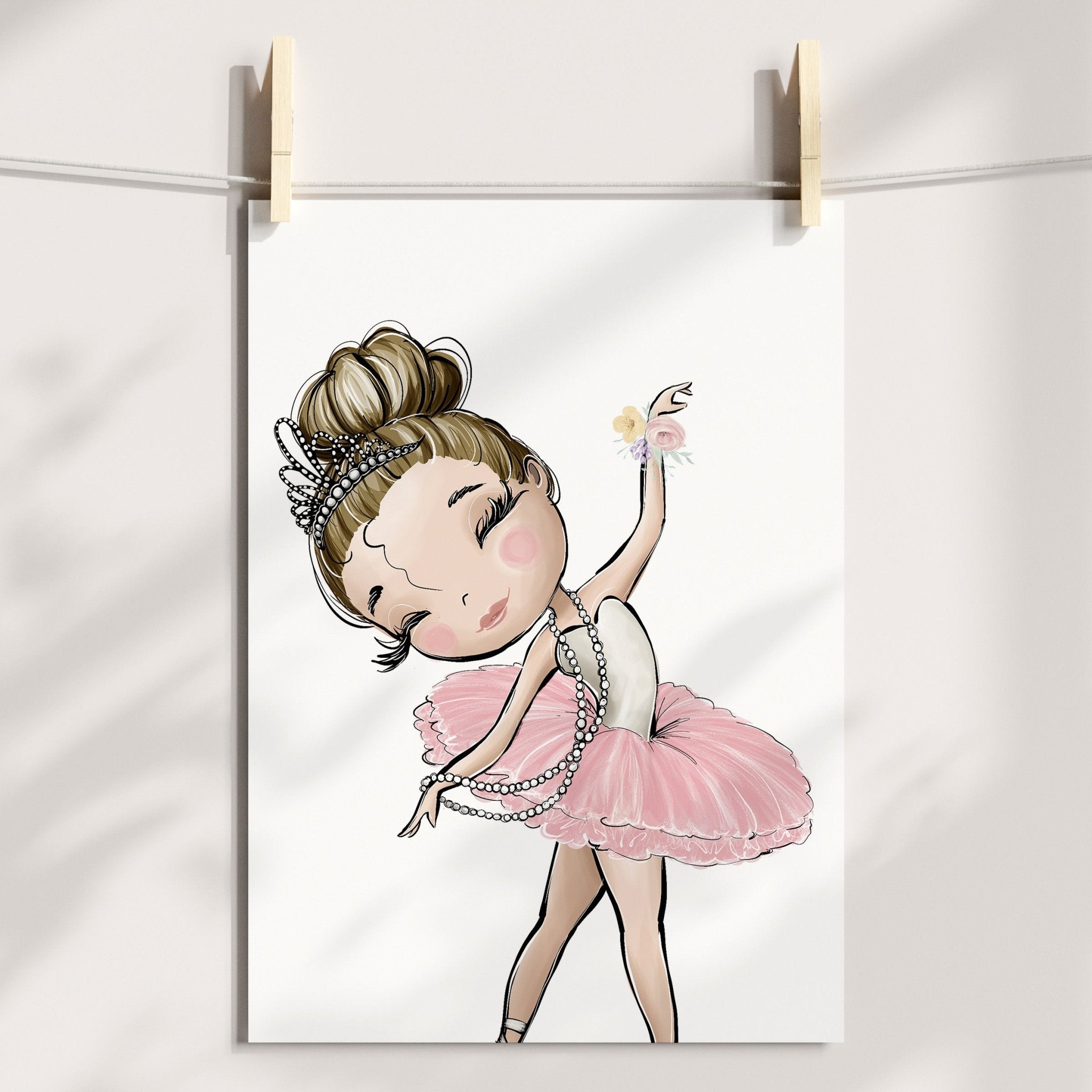 Floral Ballerinas & Name Prints