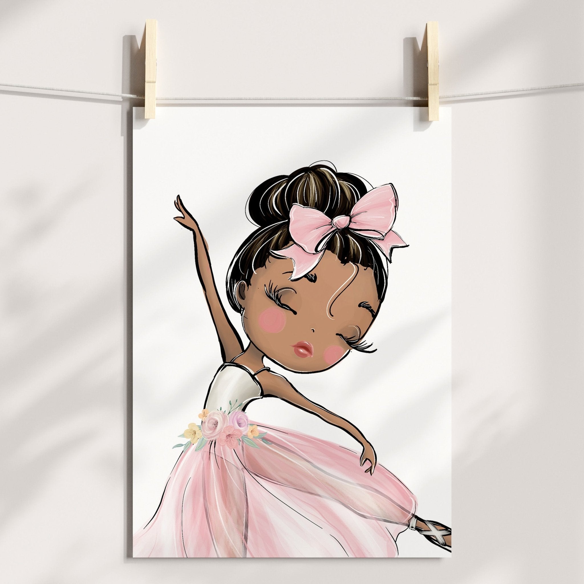 Floral Ballerinas & Name Prints