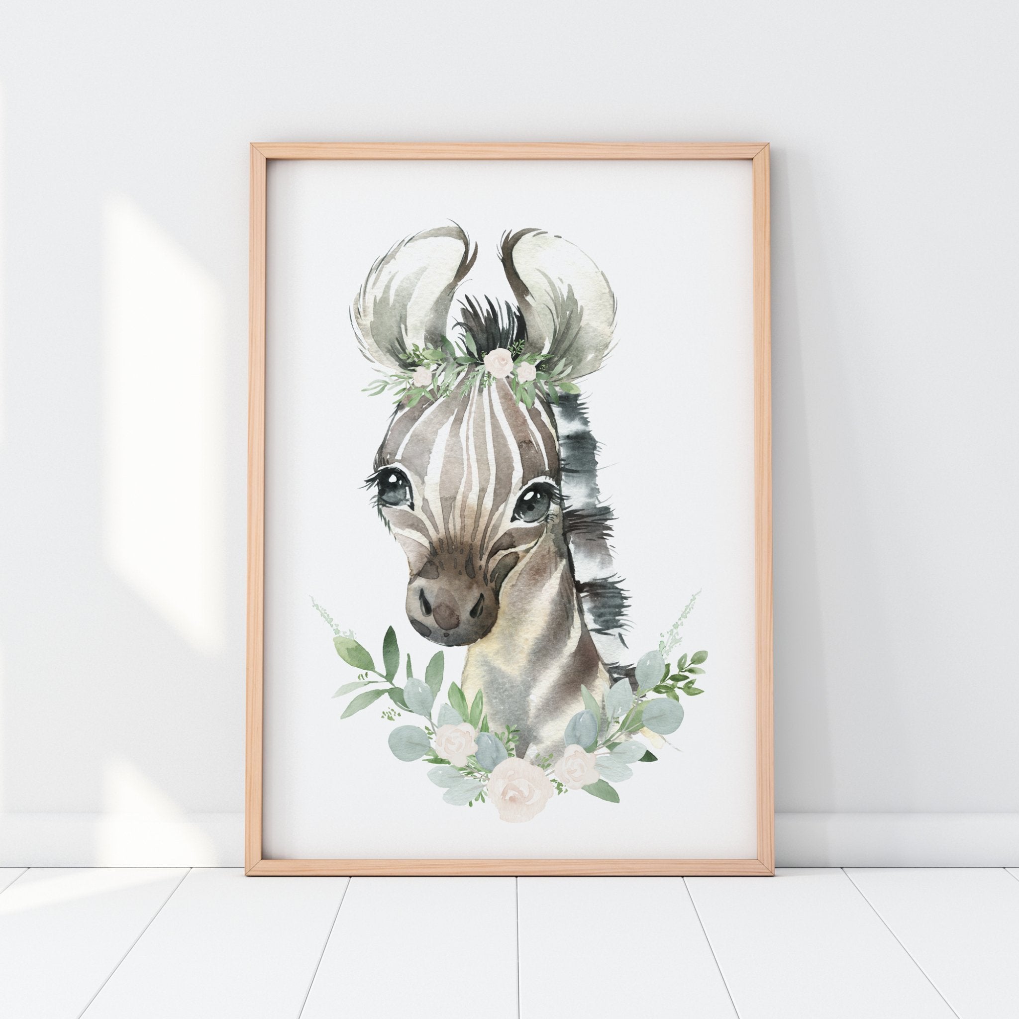 Floral Lion, Elephant & Zebra Prints