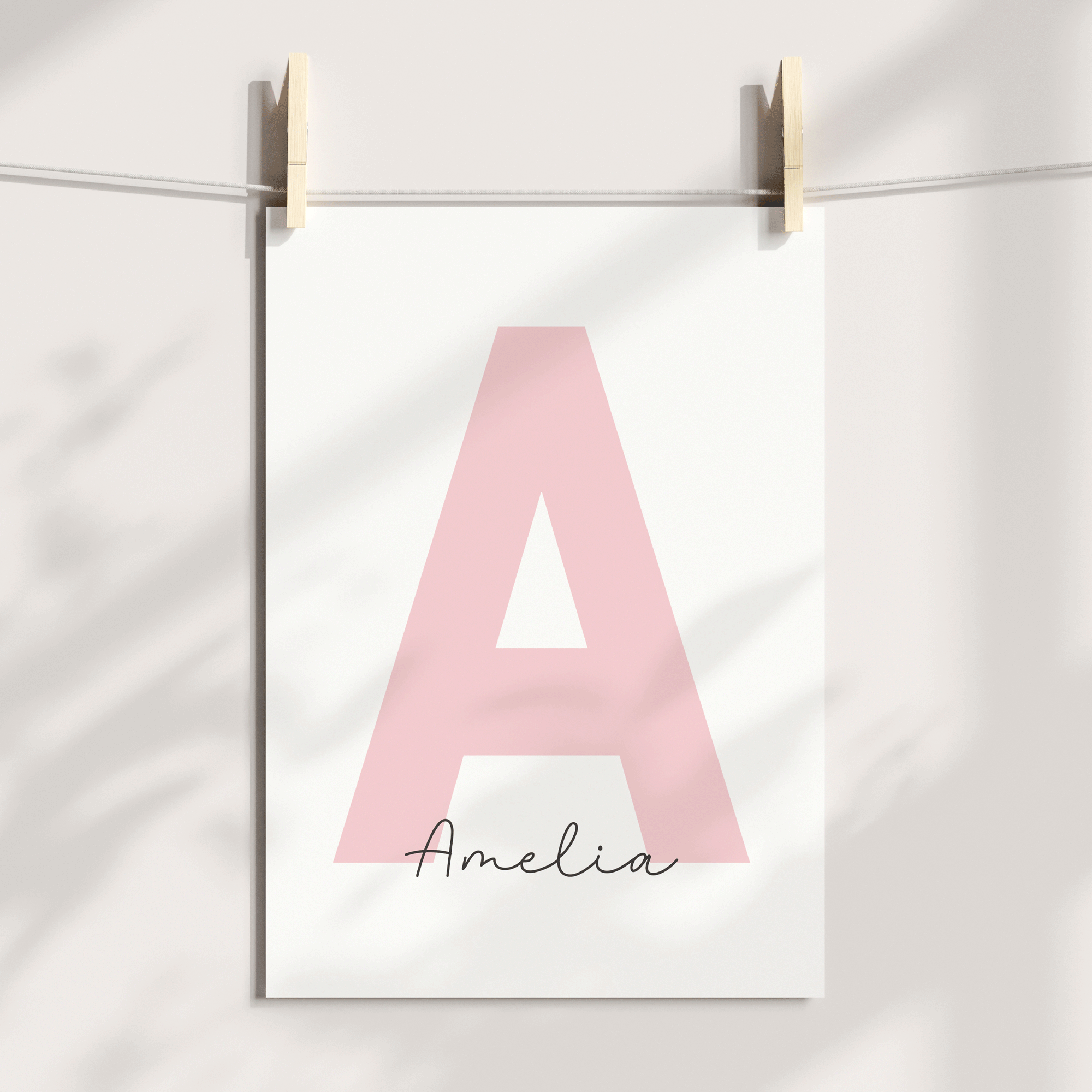 Floral Llama's & Name Print