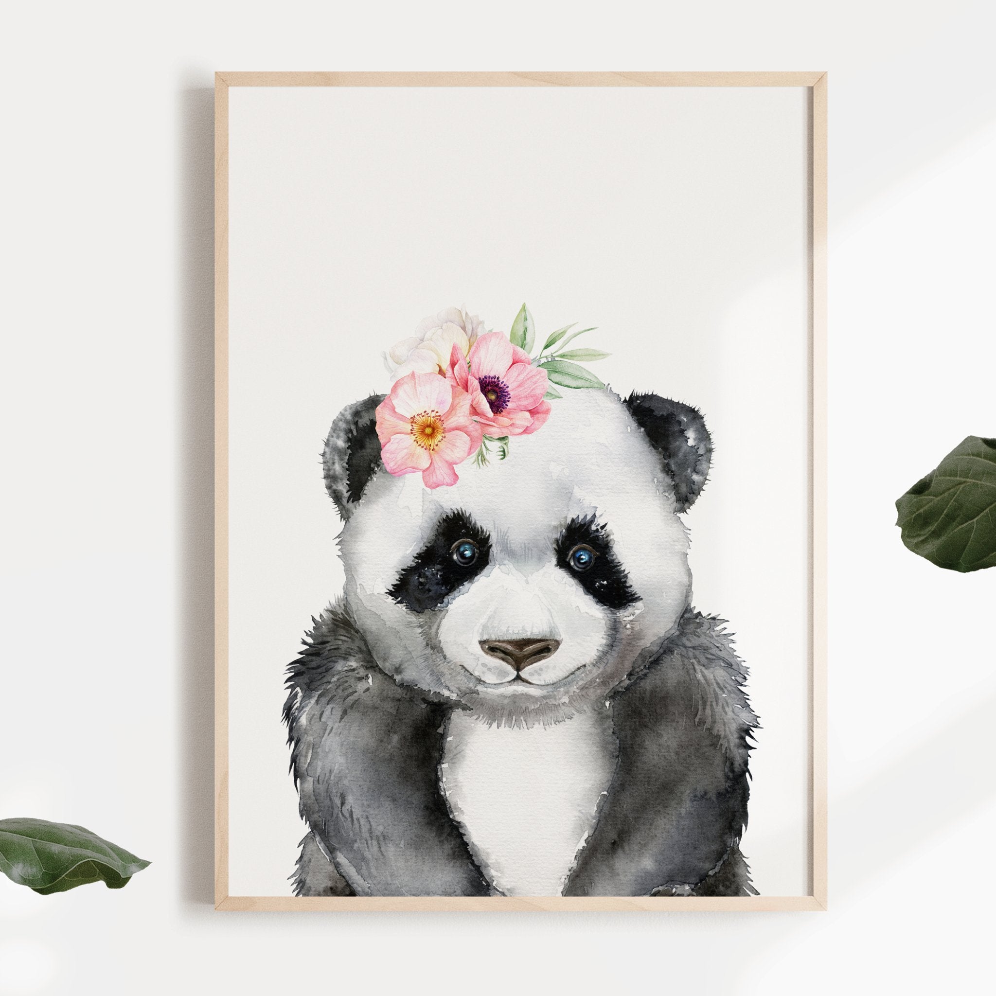 Floral Panda Print