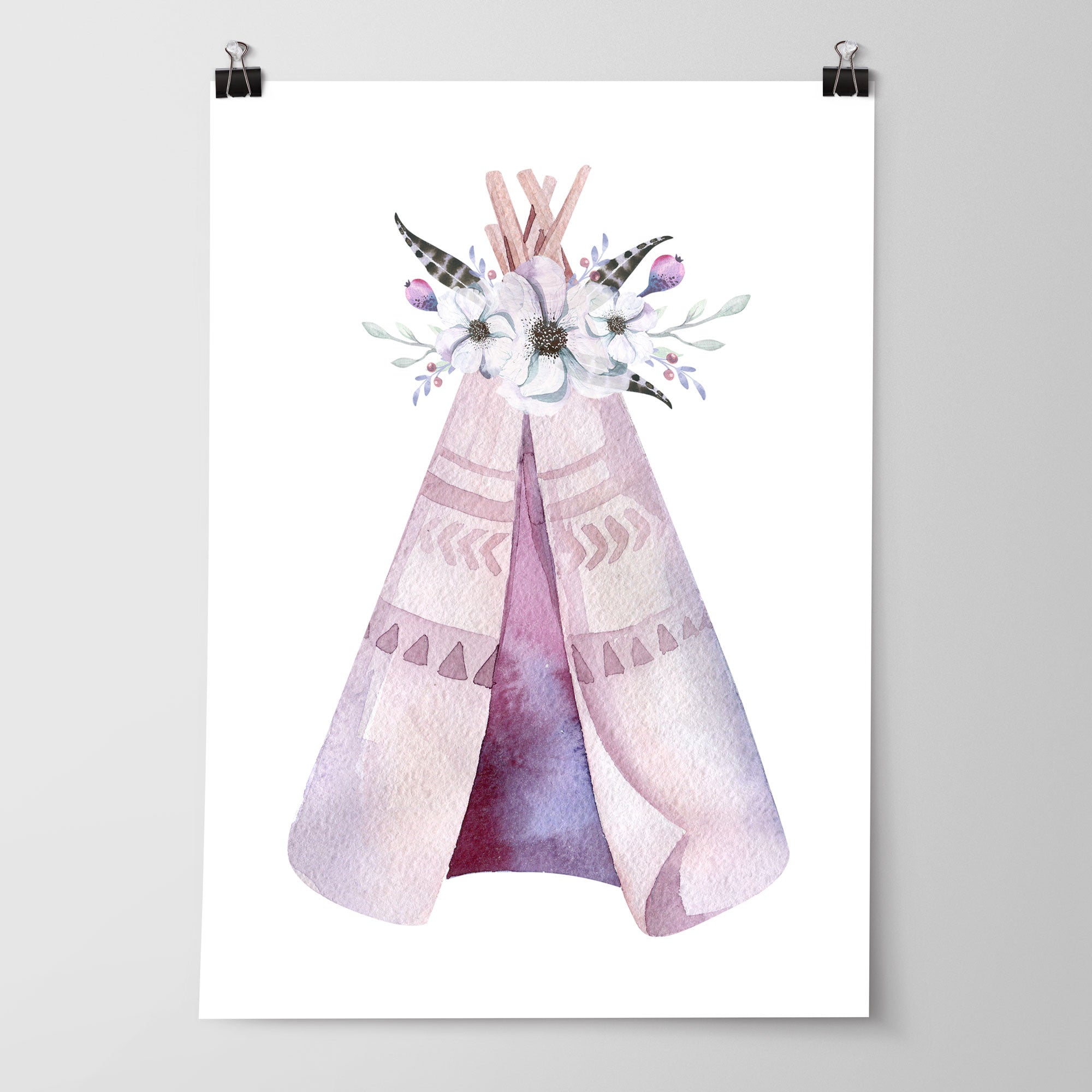 Teepee, Arrows & Dreamcatcher Name Prints