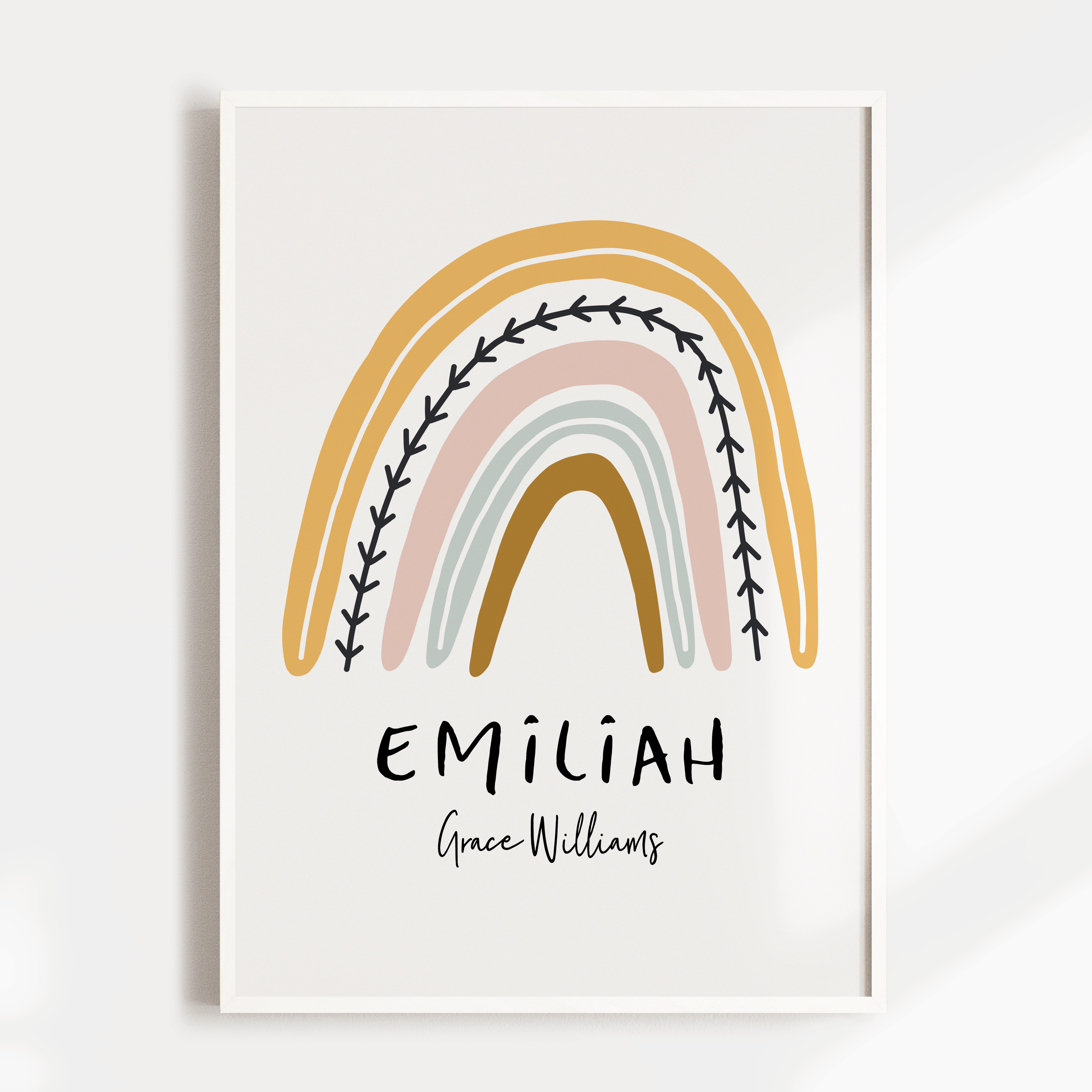Rainbow Name Print