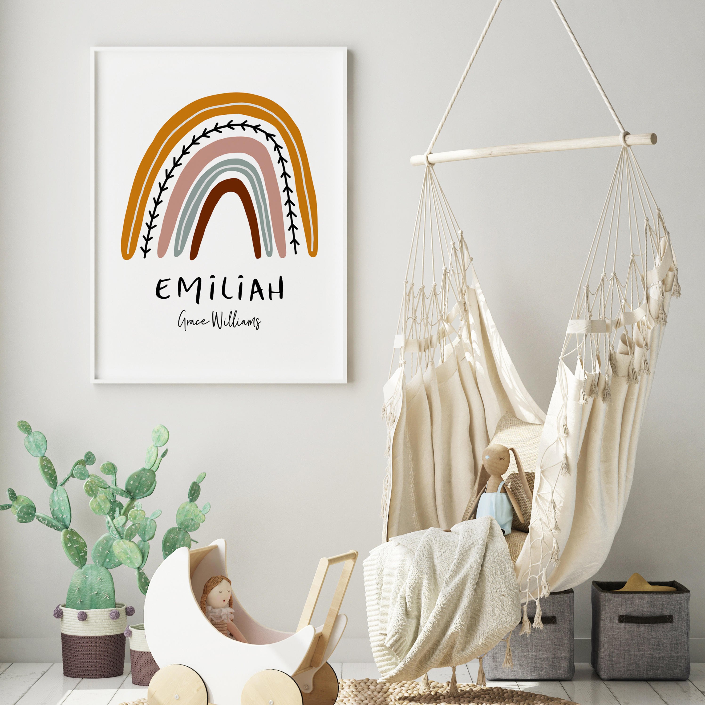 Rainbow Name Print