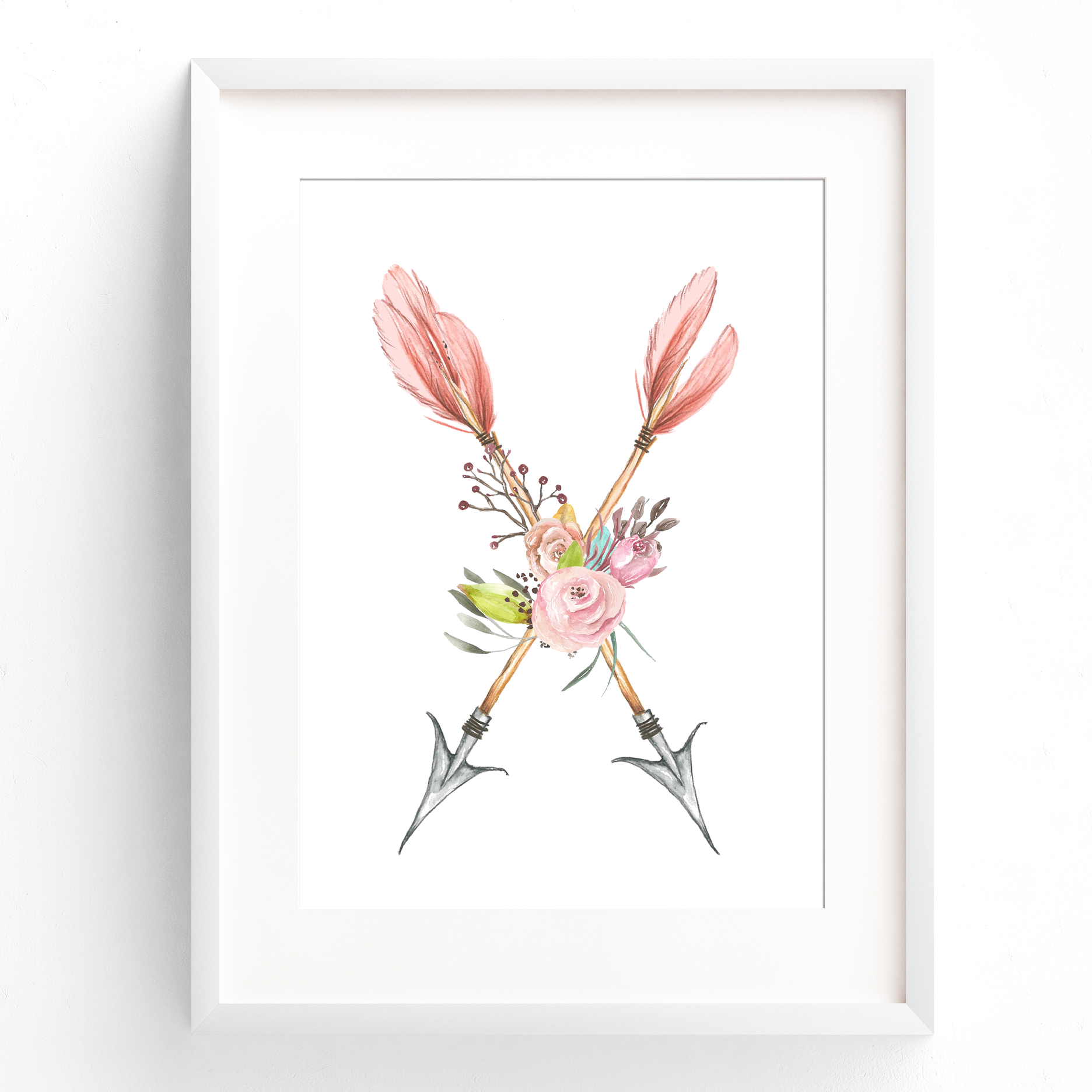 Pink Arrows, Teepee & Name Prints