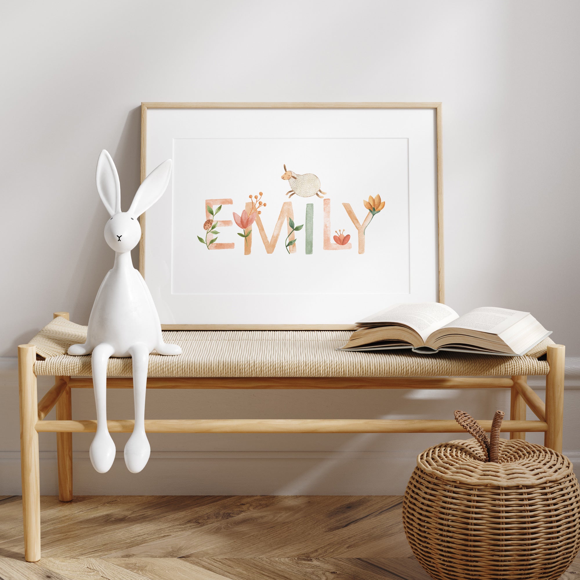 Woodland Animal Name Print