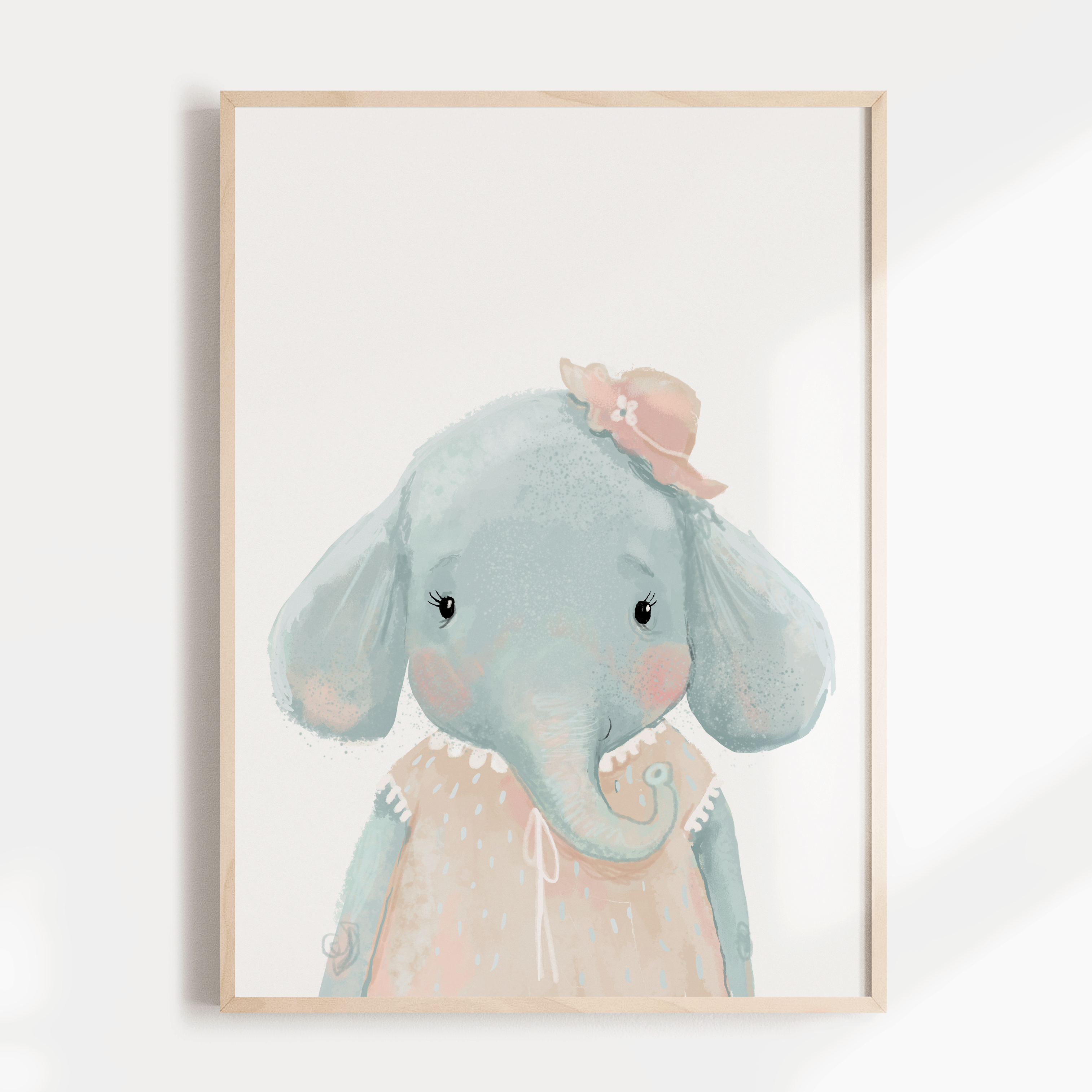 Little Miss Elephant Print