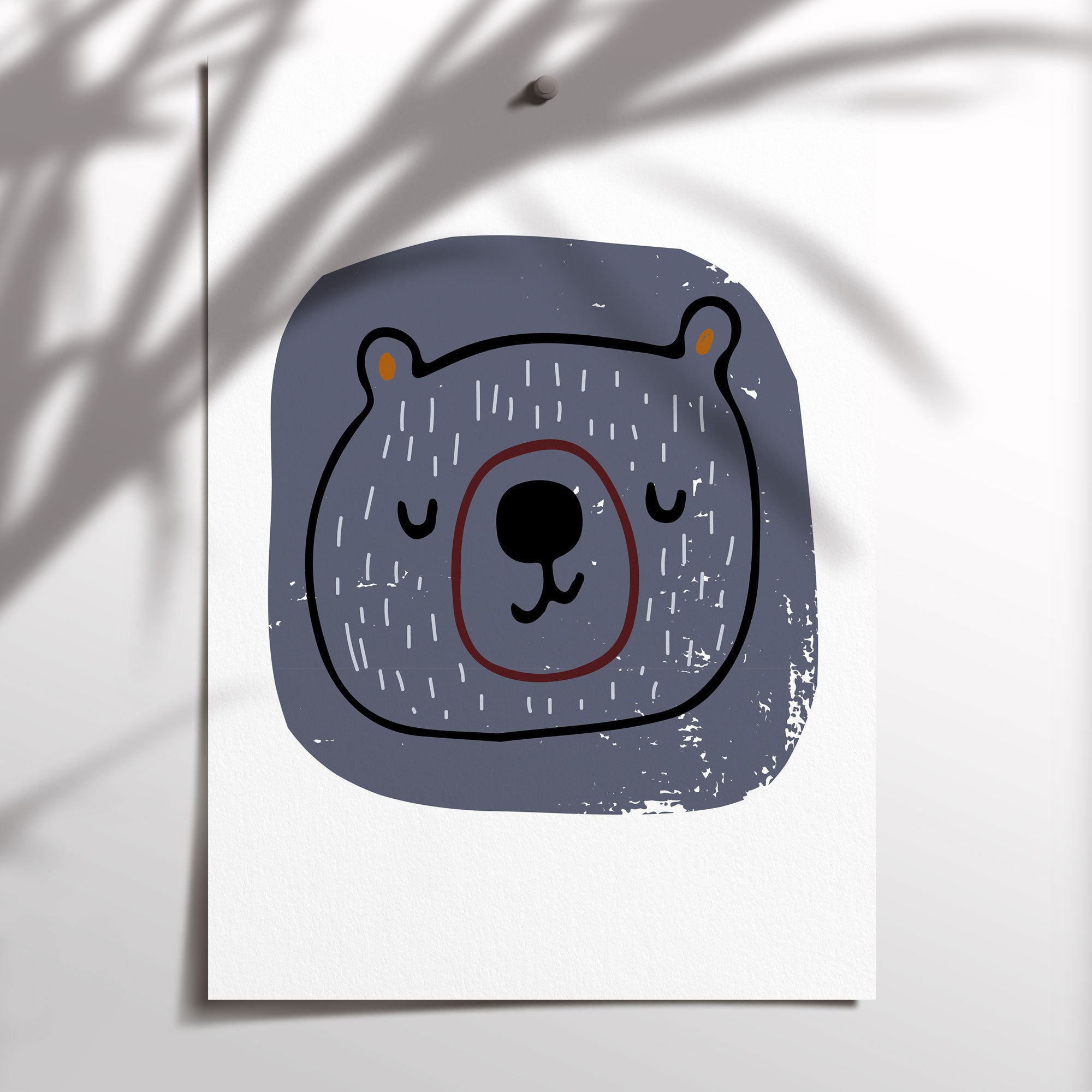 Woodland Bear Print