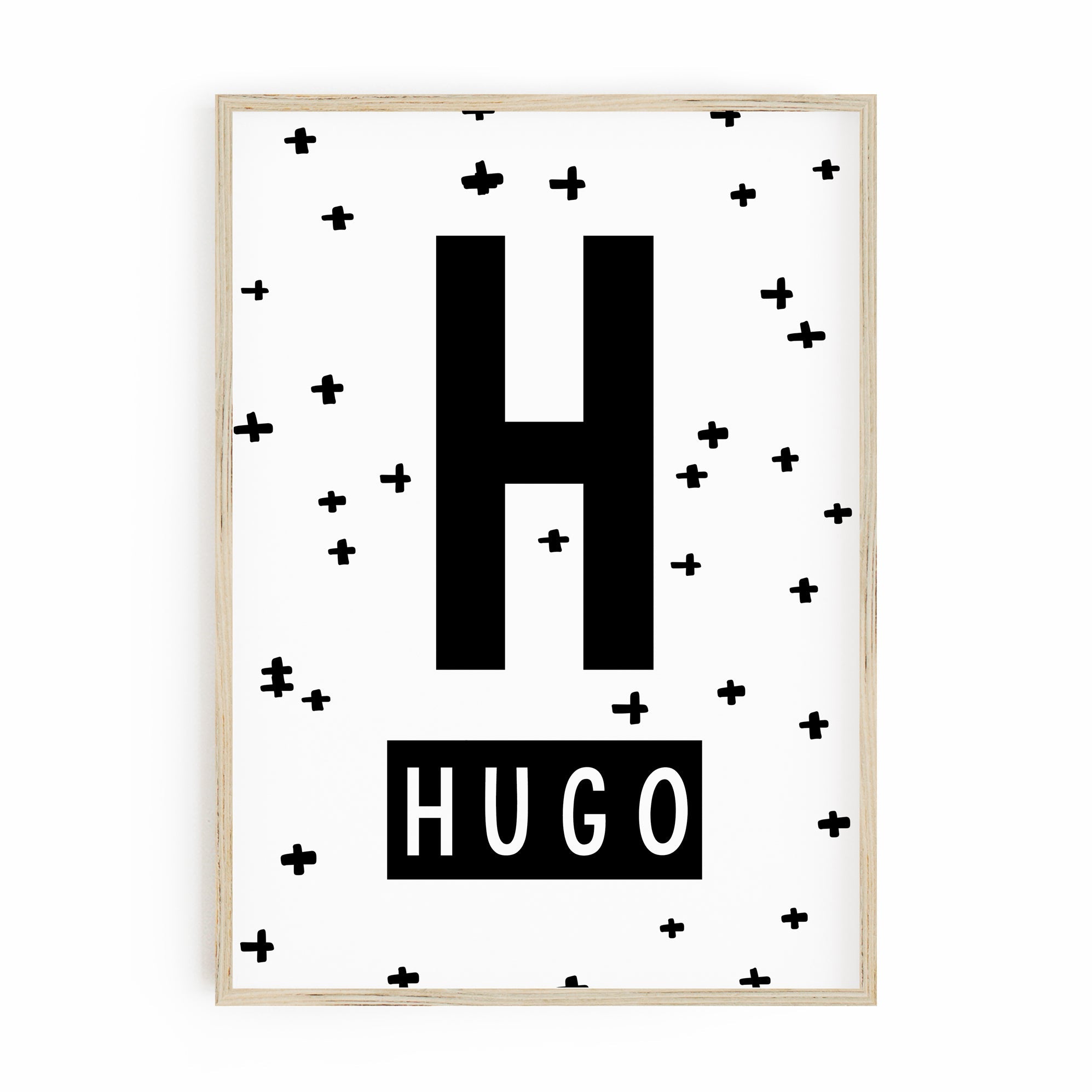 Hipster Bear, Bunny & Name Prints