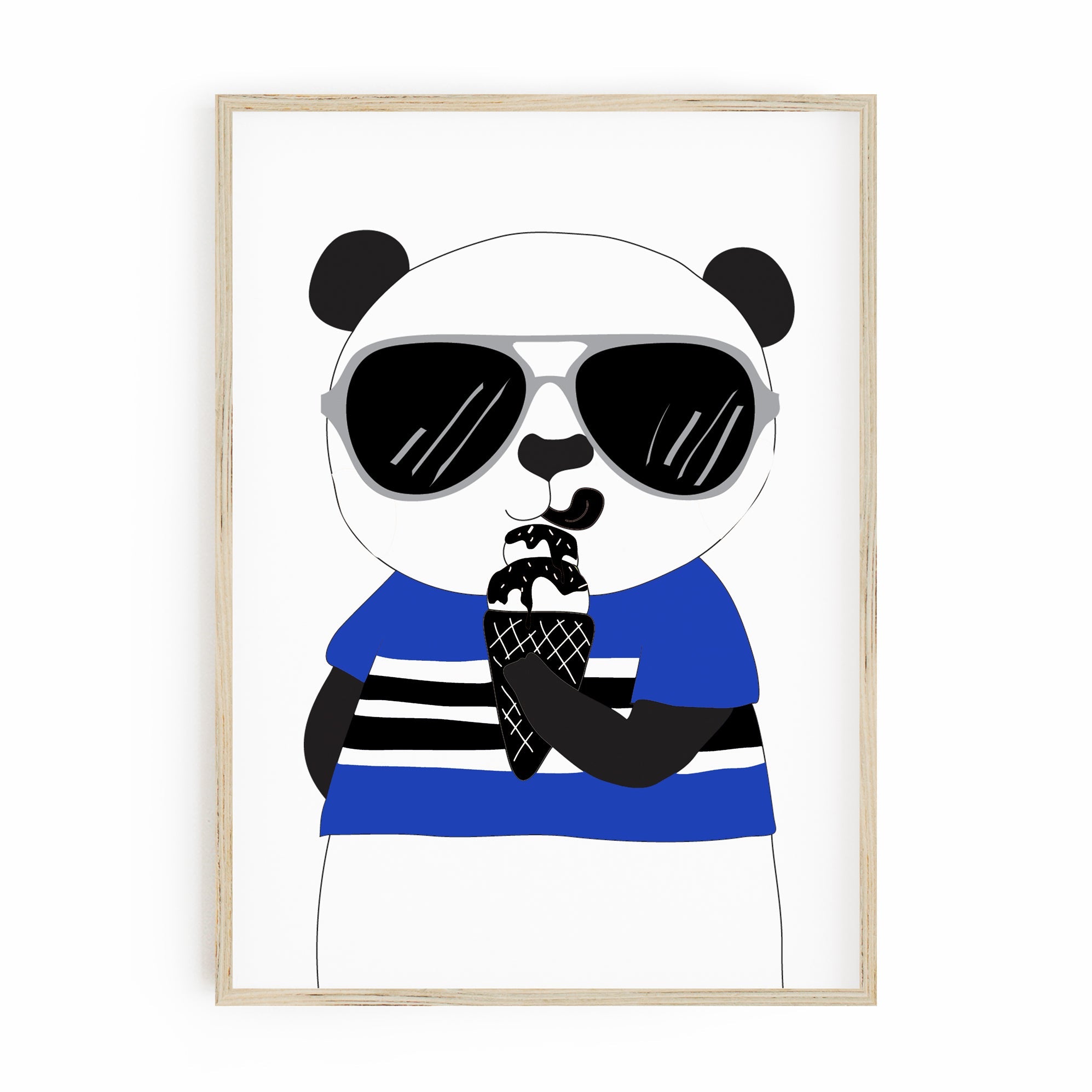 Hipster Bear, Bunny & Name Prints
