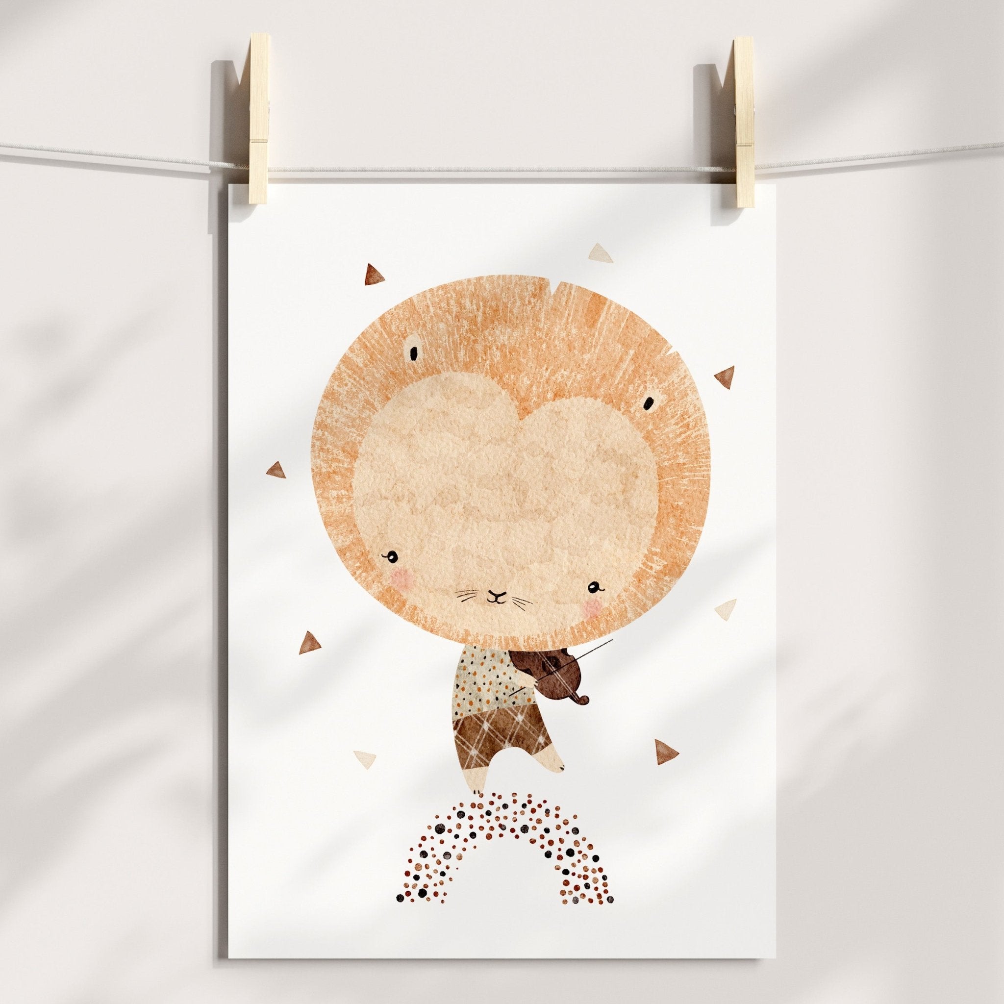 Jungle Jazz Lion Print