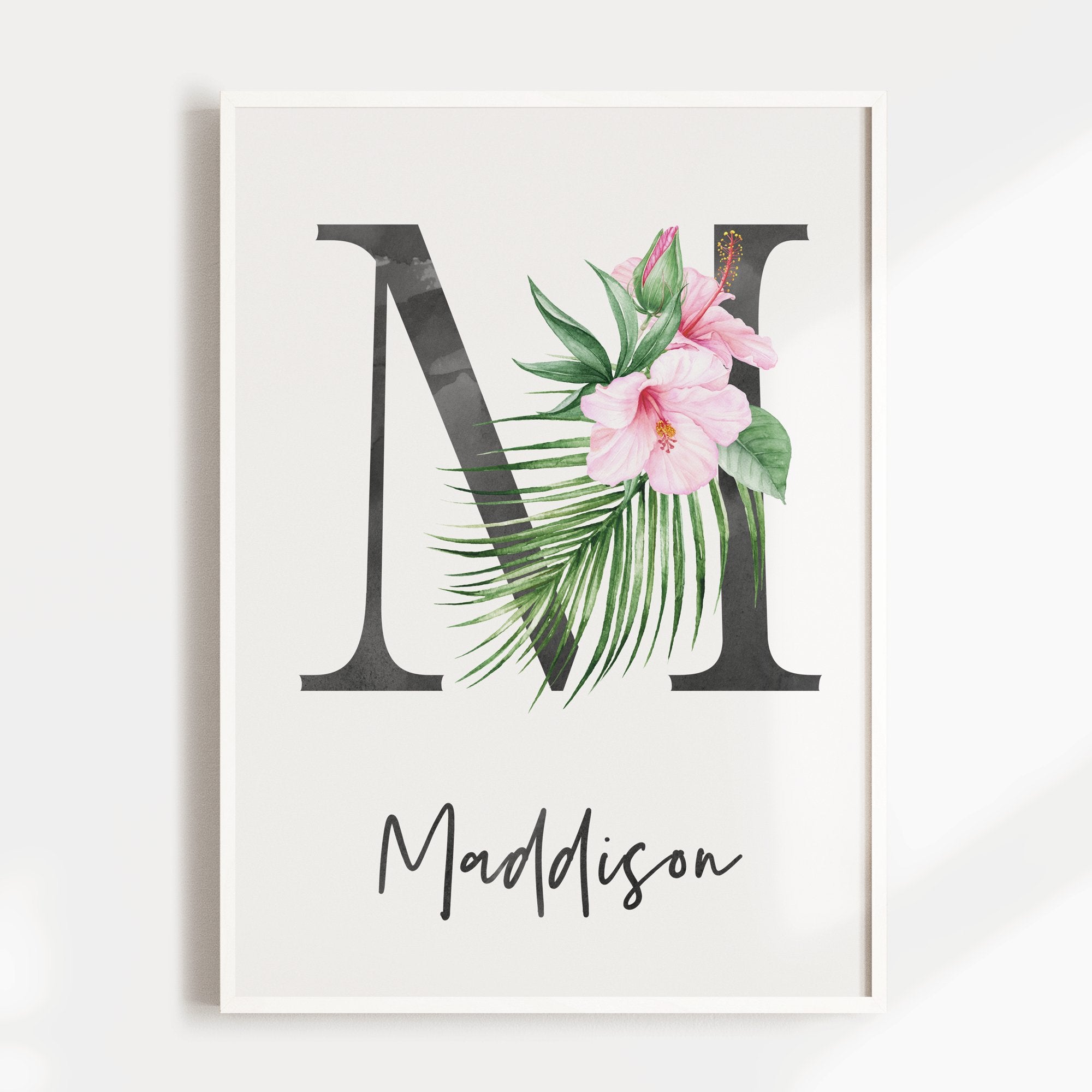 Jungle Letter & Name Print