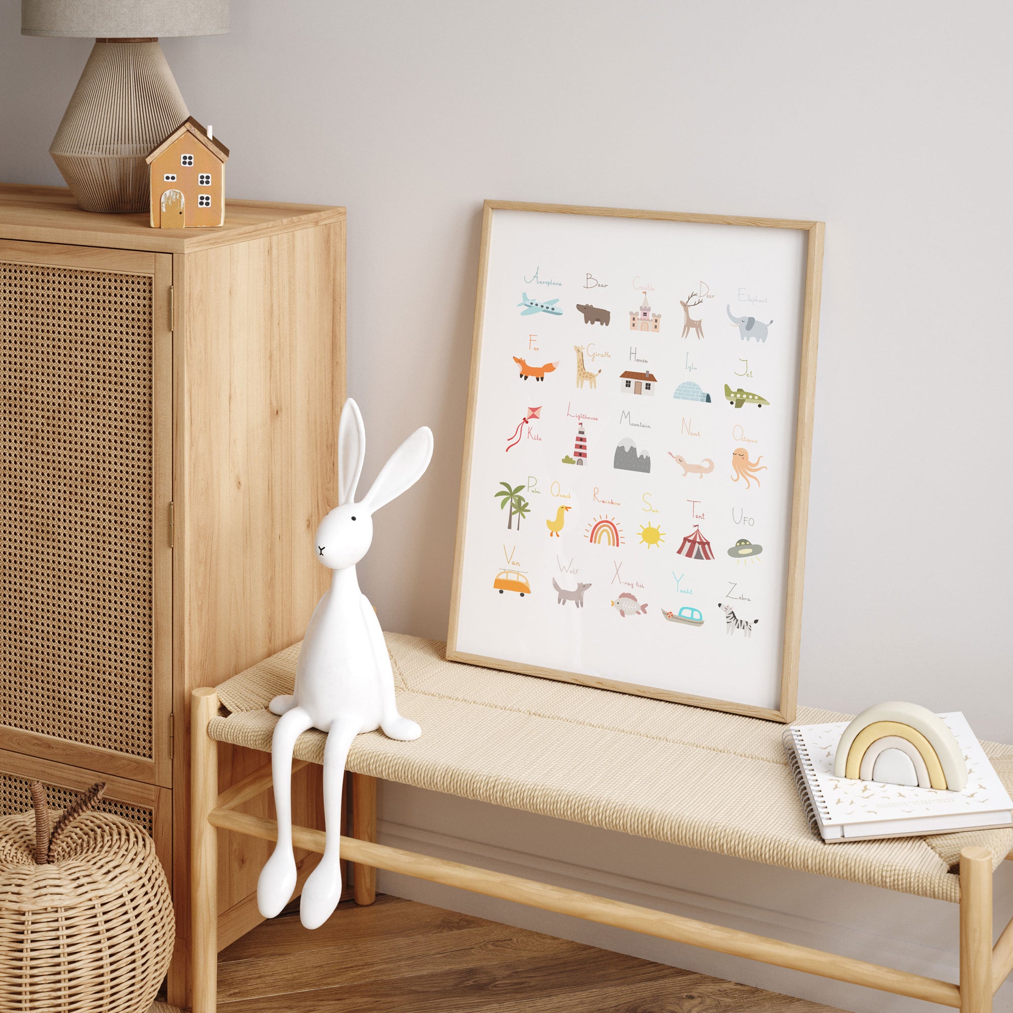 World Alphabet Print