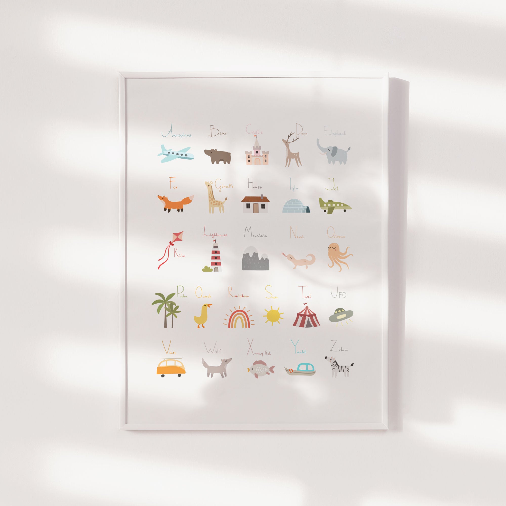 World Alphabet Print