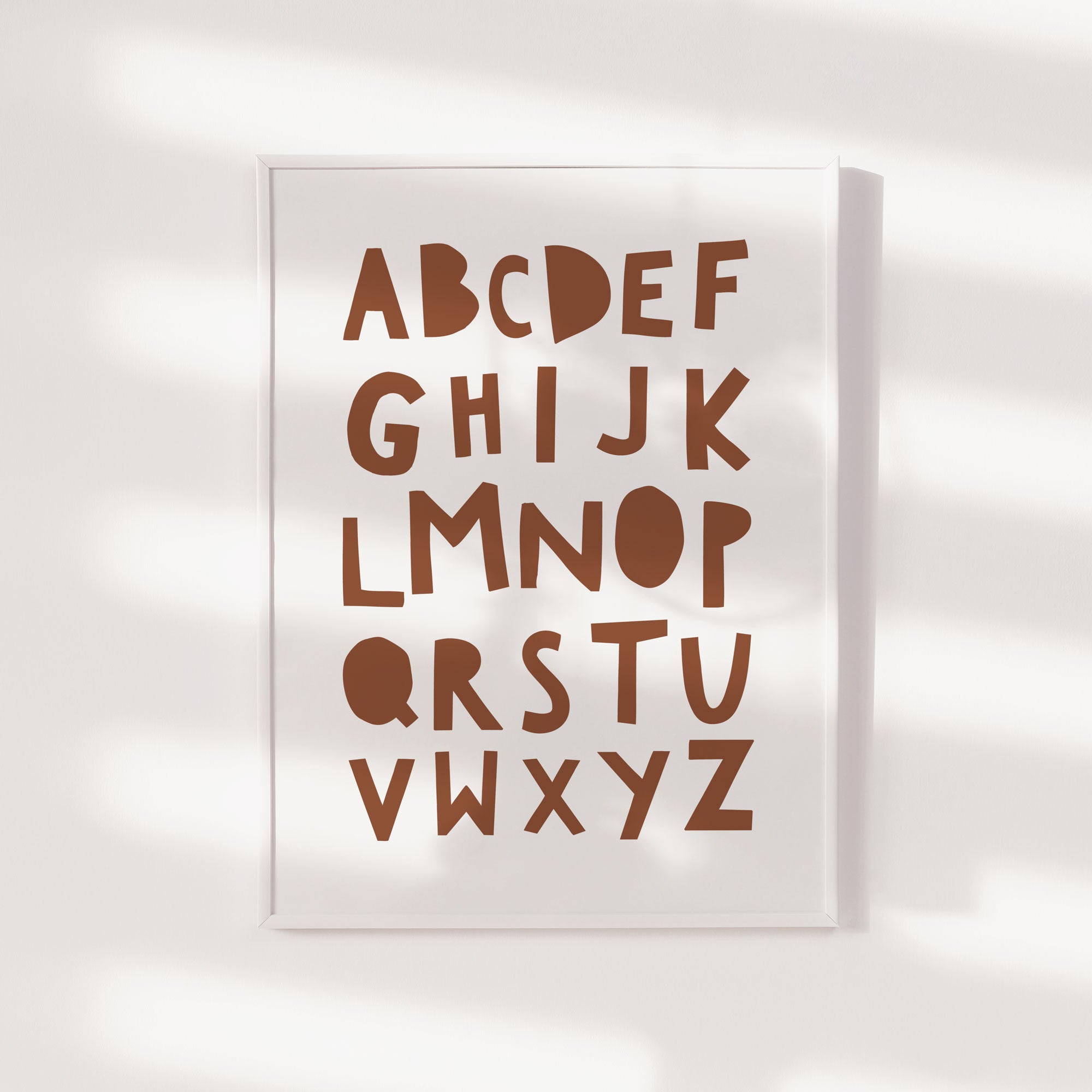 Rope Alphabet Print