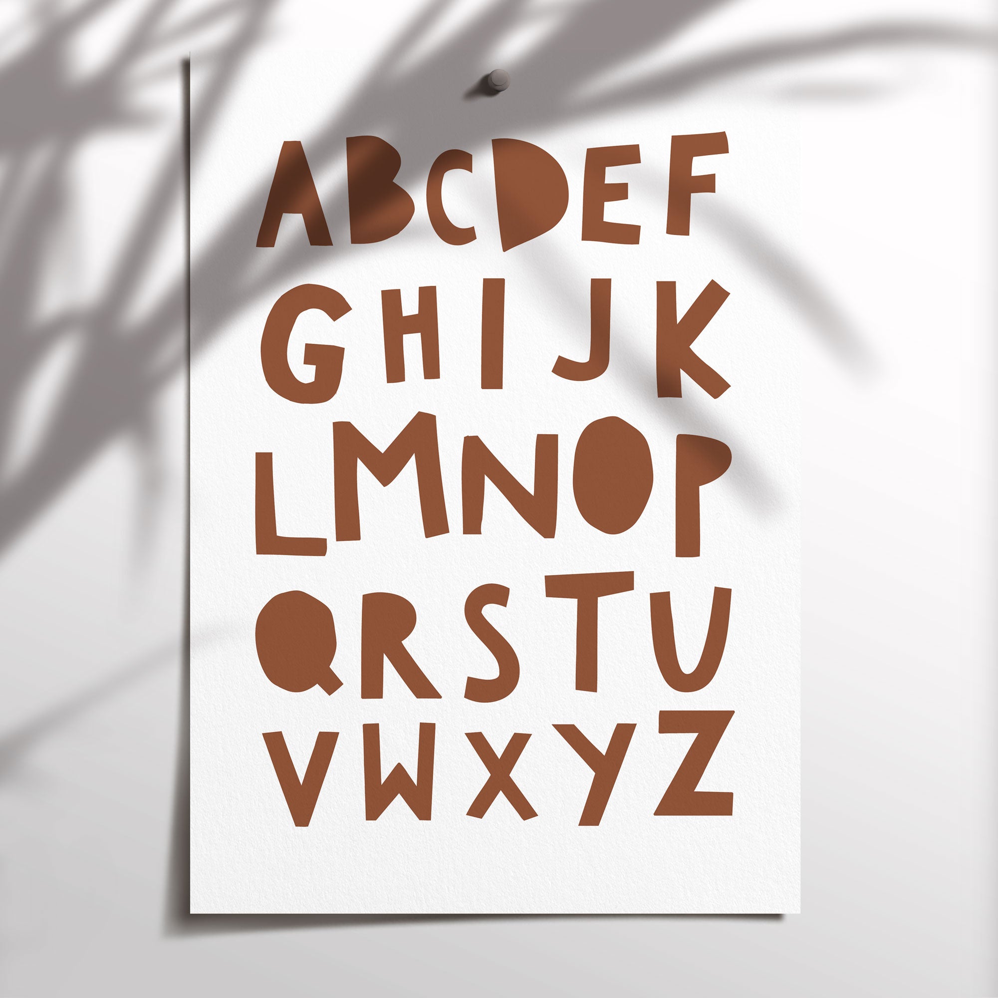 Rope Alphabet Print